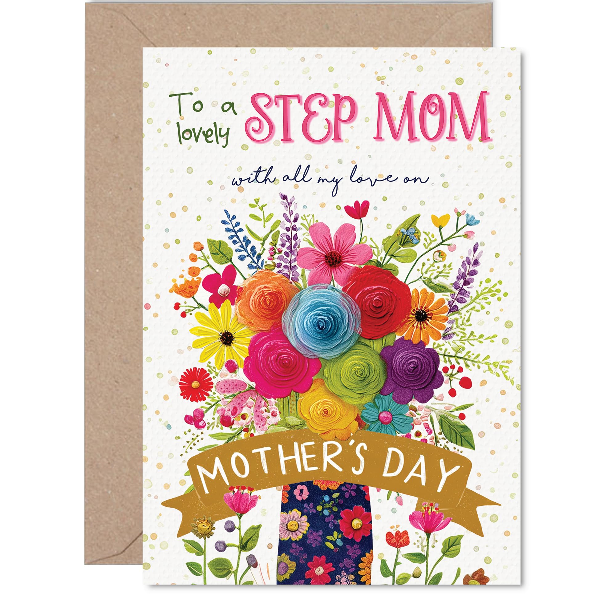 Step Mom Mothers Day Card, With Love