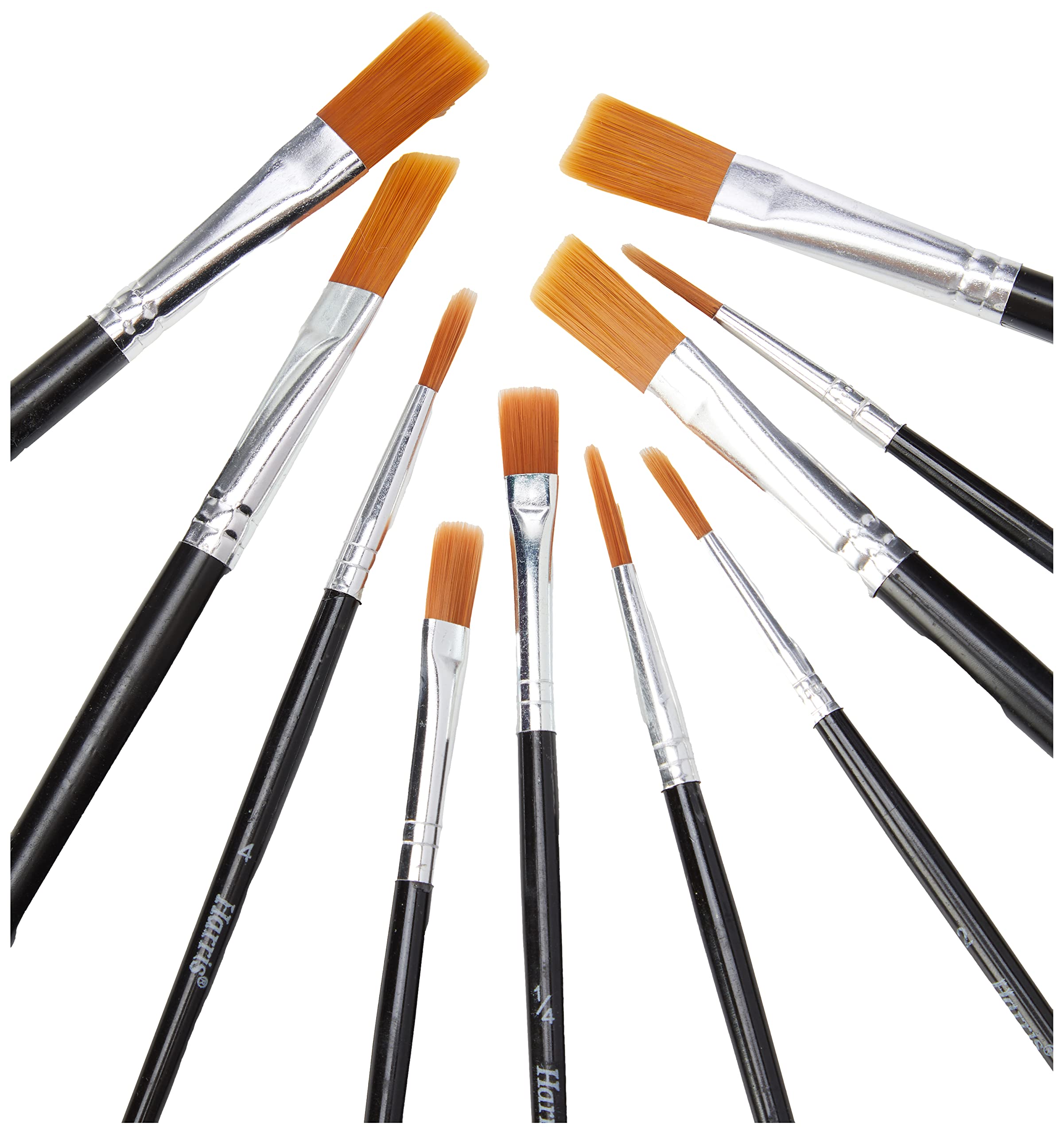 Harris Rundpinsel Set 11-teilig - 2mm Bis 12mm Für Hobby & Basteln