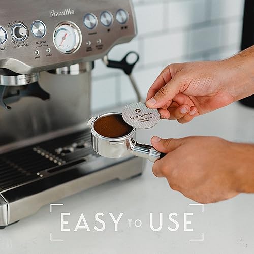 Miniatura 5 de Evergreen Café - Pantalla de disco espresso  Pantalla de ducha de contacto  Acero inoxidable 304 profesional  0.067 in de grosor  (2.008 in)