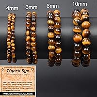 Vista 167 de MASSIVE BEADS Pulsera elástica de yoga hecha a mano con piedra natural, cristal curativo, energía, regalos para adultos unisex de 0.157 in, 0.236