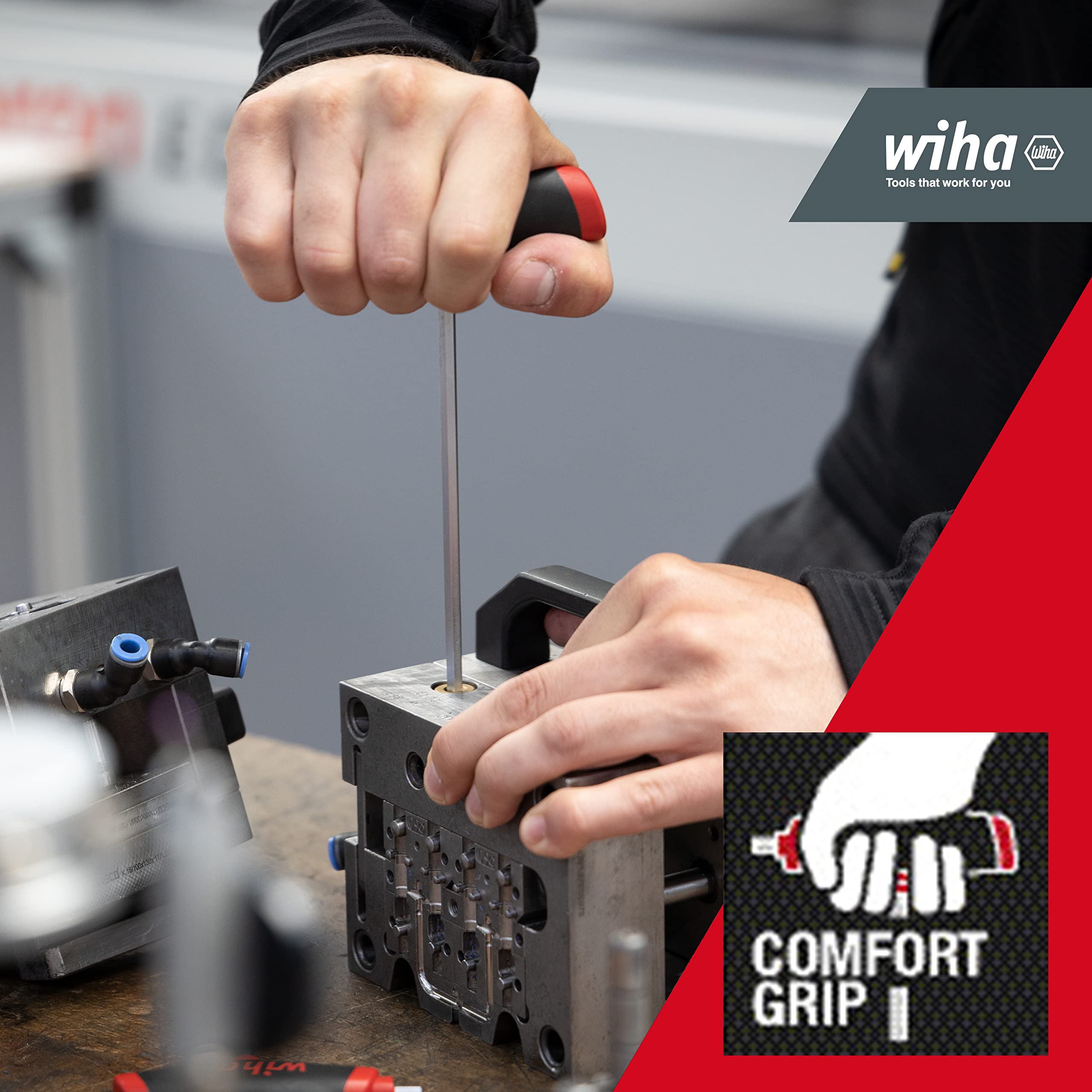 Zestaw wkrętaków sześciokątnych ComfortGrip, 6-częściowy Wiha - 26247