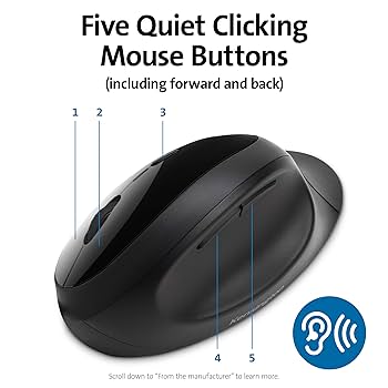 Amazon.com: Kensington Pro Fit Ergonomic Wireless Mouse