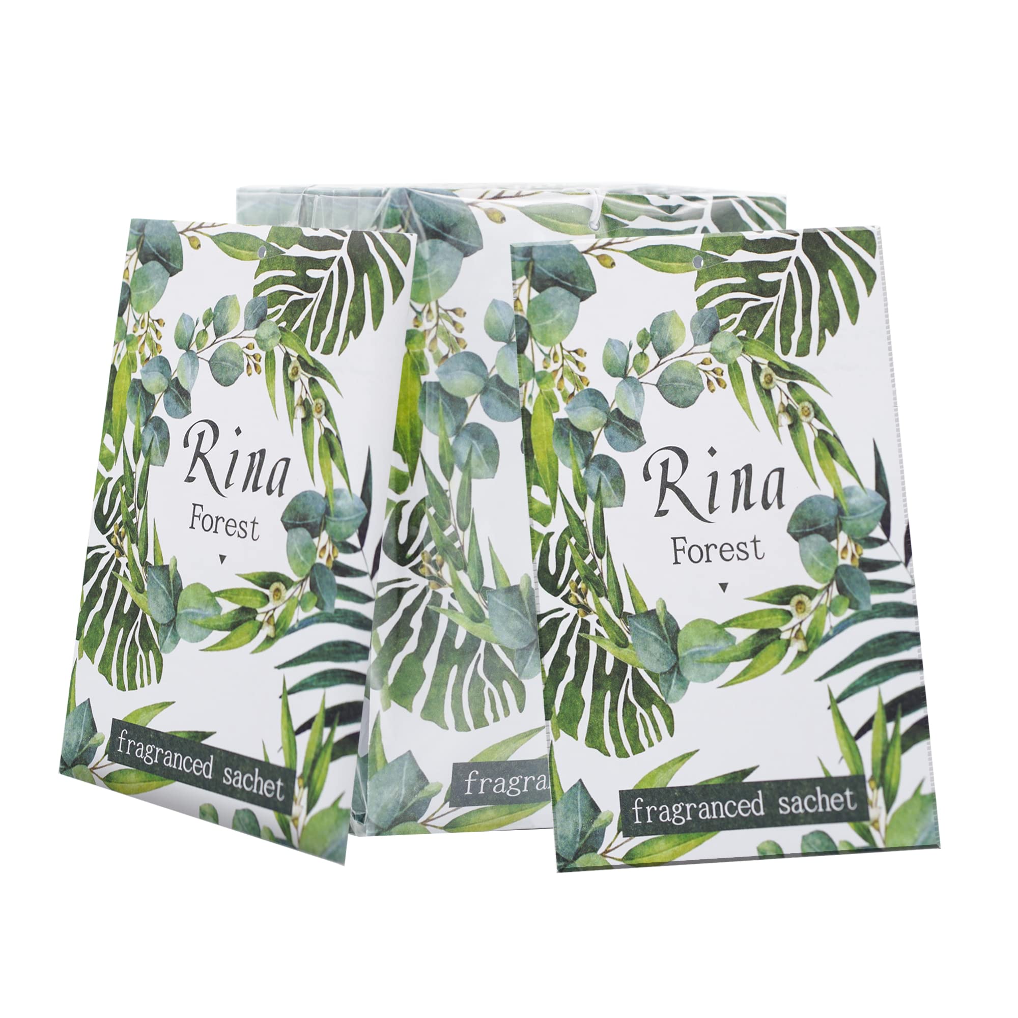 Qingbei Rina Forest Scented Sachets for Drawer and Closet, Long-Lasting Potpourri Bags Closet,Home Fragrance Sachets Bags Drawer Air Freshener Fresh Scents, for Lover（8 Packs）