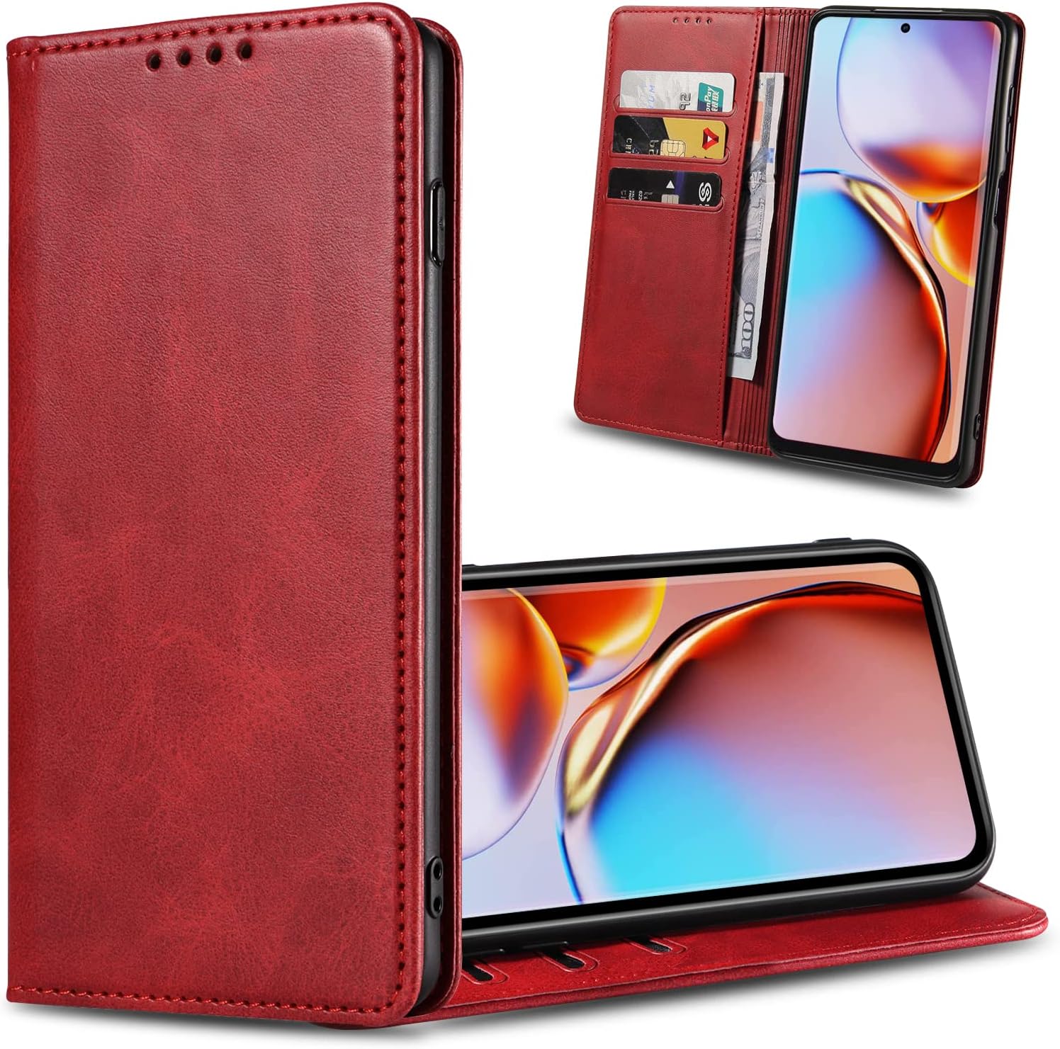 Keihok Leather Case Designed for Motorola Edge+ 2023/Edge 40 Pro Case
