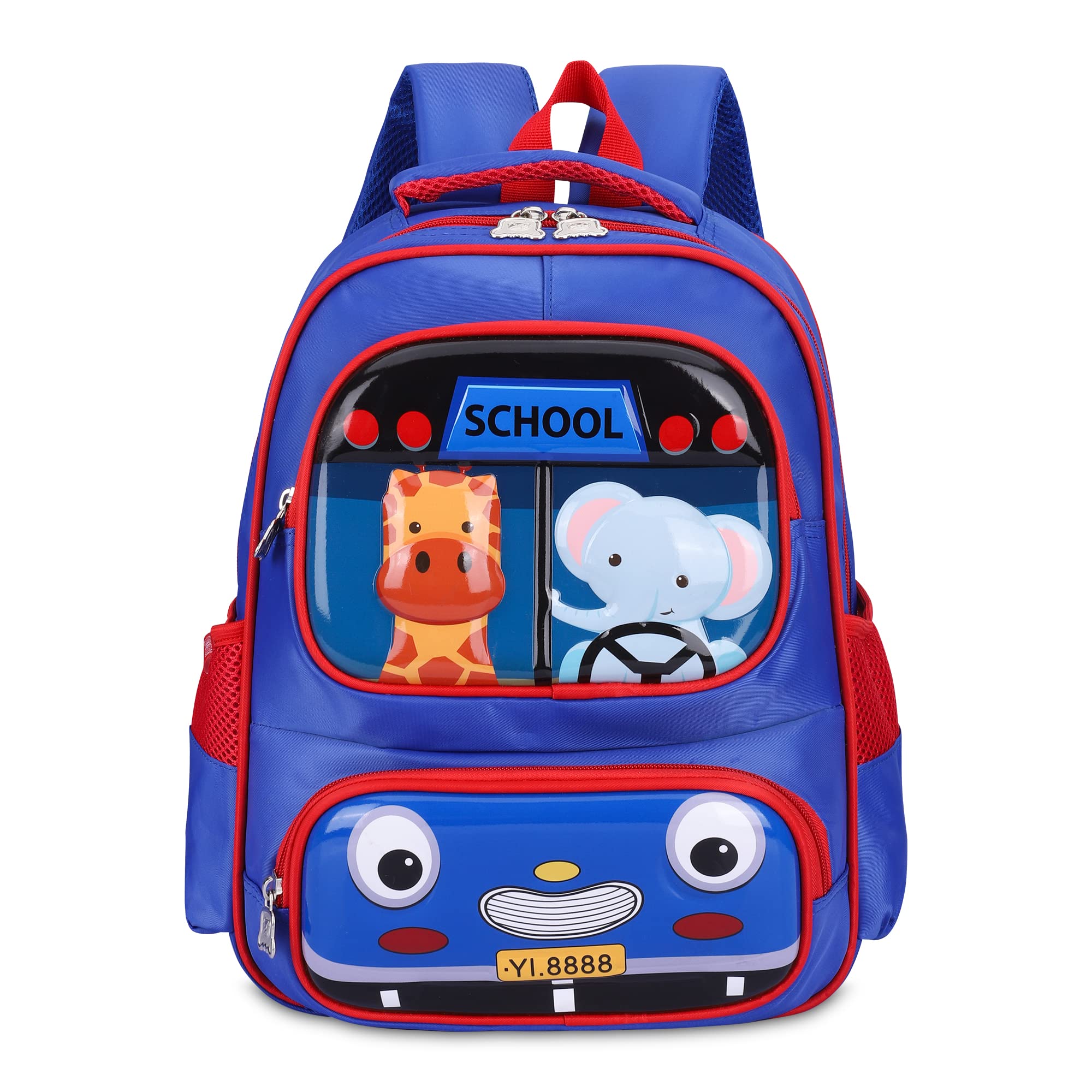 THE CLOWNFISH Little Champ Series Polyester 13.6 Litres Kids Backpack School Bag Daypack Sack Picnic Bag for Tiny Tots