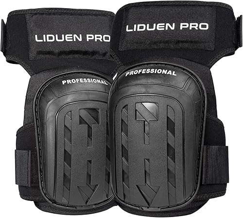 Rodilleras para el trabajo rodilleras de gel resistentes con acolchado de espuma de alta densidad y correas elásticas fuertes para construcción,