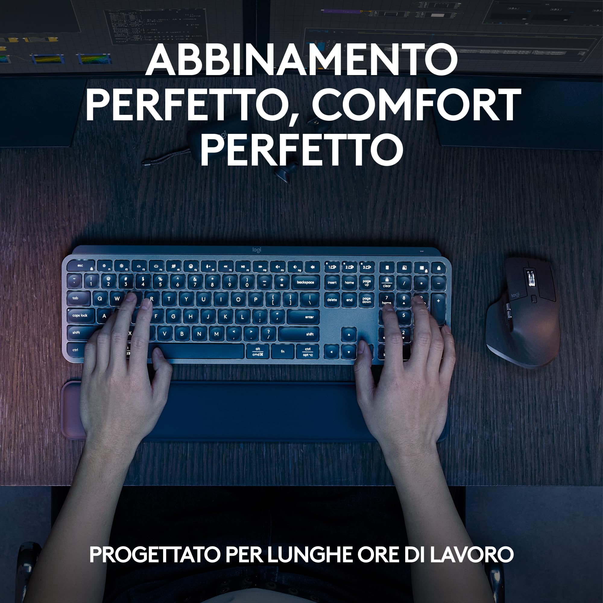Logitech MX Keys S Combo Wireless Keyboard & Mouse - Dettaglio