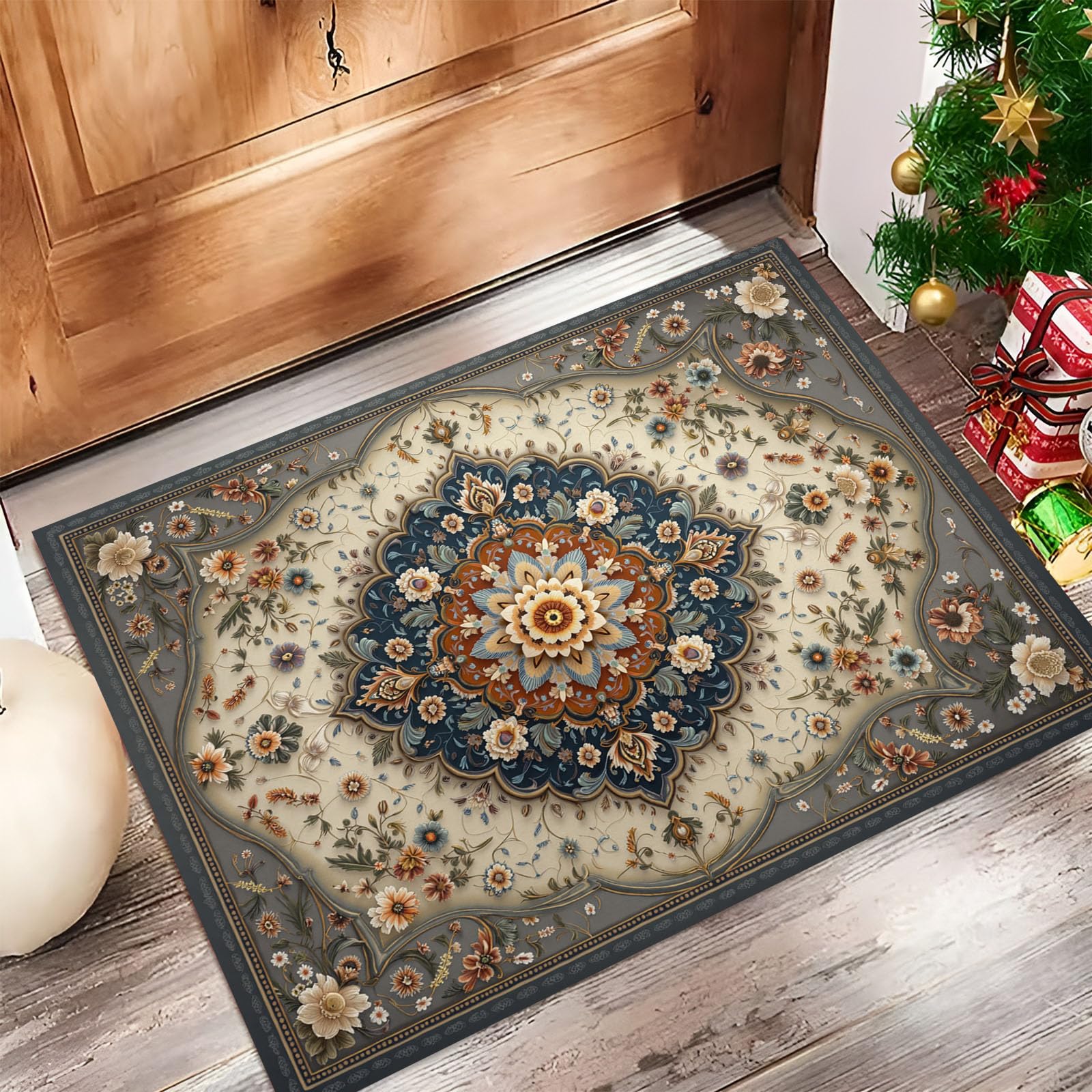 Tapis de couloir vintage pour créer une entrée de maison accueillante