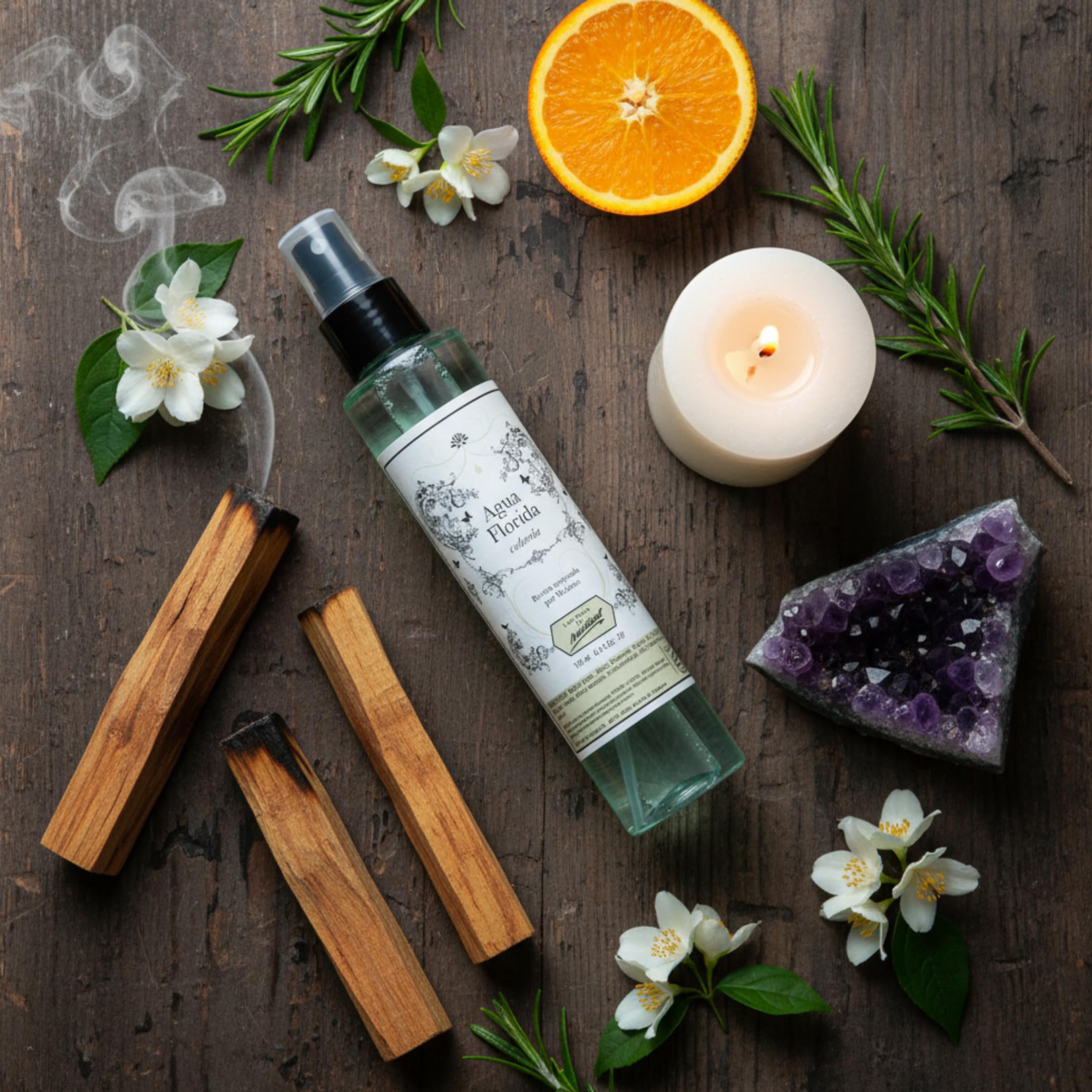 Acqua Florida Colonia Spirituale, Spray 150 ml, Aroma Floreale-Agrumato, Formula Migliorata per Pulizia Energetica e Armonizzazione, Uso Rituale e Corpo