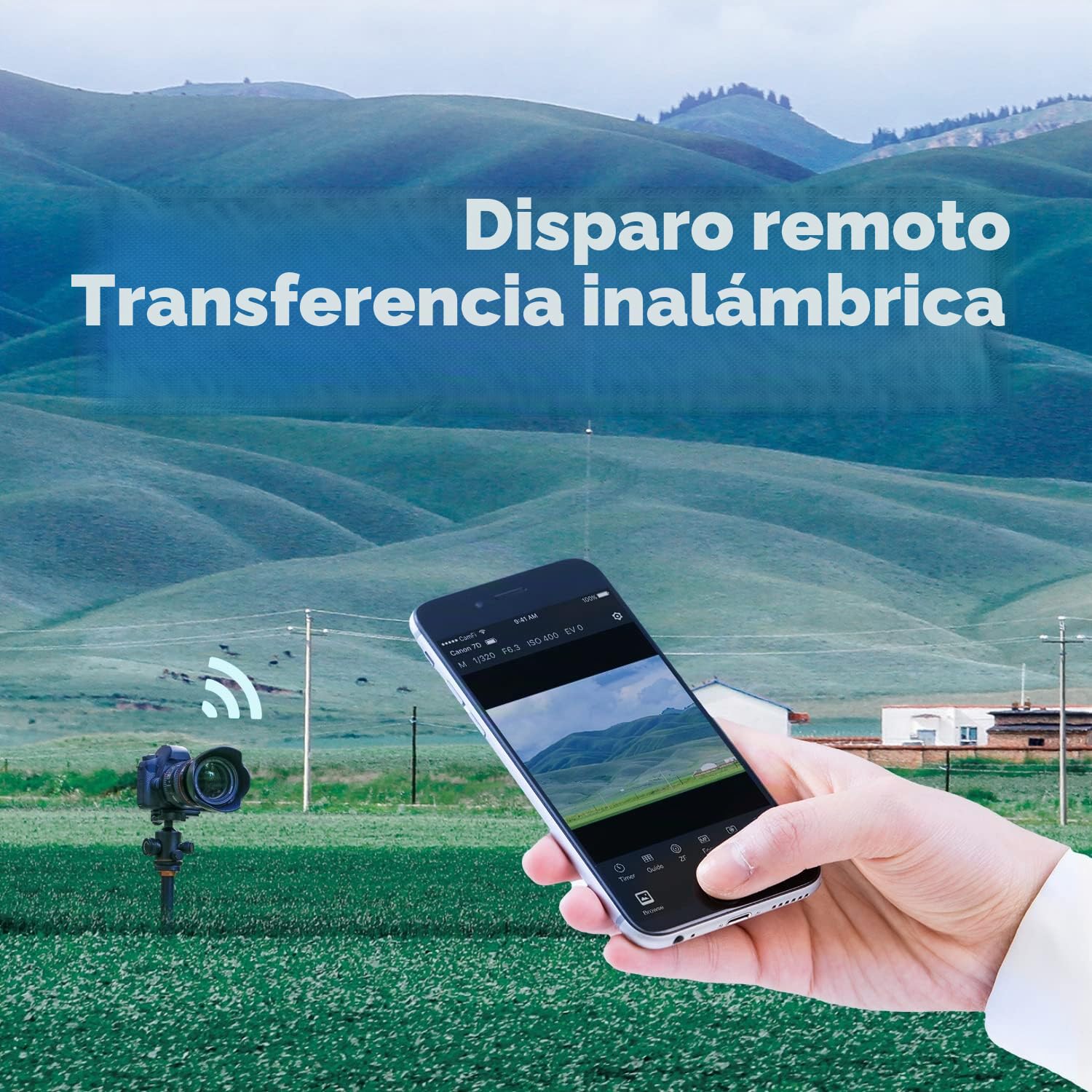3 Plus DSLR Wireless Camera Remote Controller, WiFi y 4G High Speed Capture and Transmit Aperture, Shutter, ISO, Live View, Focus Stacking, Support CP1 LR