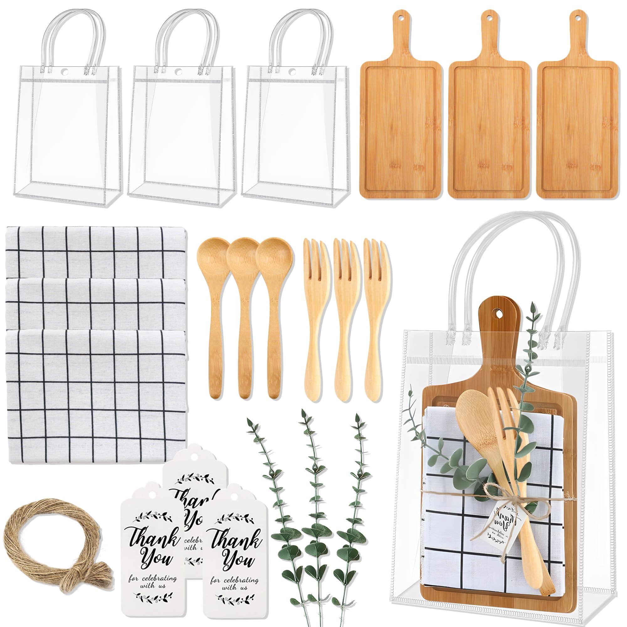 Guest Gifts Spoon Plaid Tablecover Bags for Wedding Bridal Favors Baby Shower Gifts for Guests Wedding Baby Shower Prizes for Game Player Baby Shower