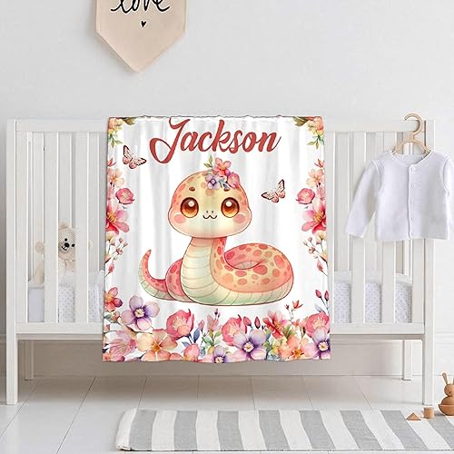 Miniatura 30 de Butterfly Custom Baby Blanket with Name Personalized Baby Blanket for Girl Boy Birthday Chirstmas Gift Customized Baby Receiving Blanket for Newborn