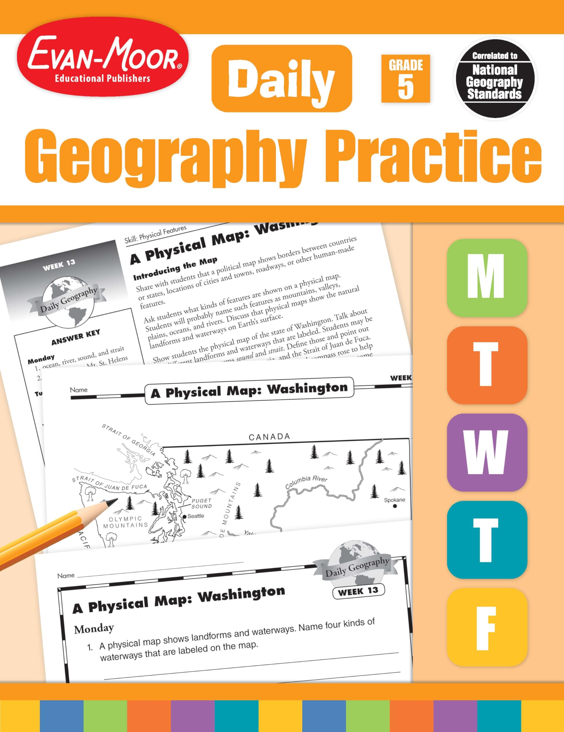 Evan Moor Daily Geography Practice Grade 5 Homeschooling And Classroom ...