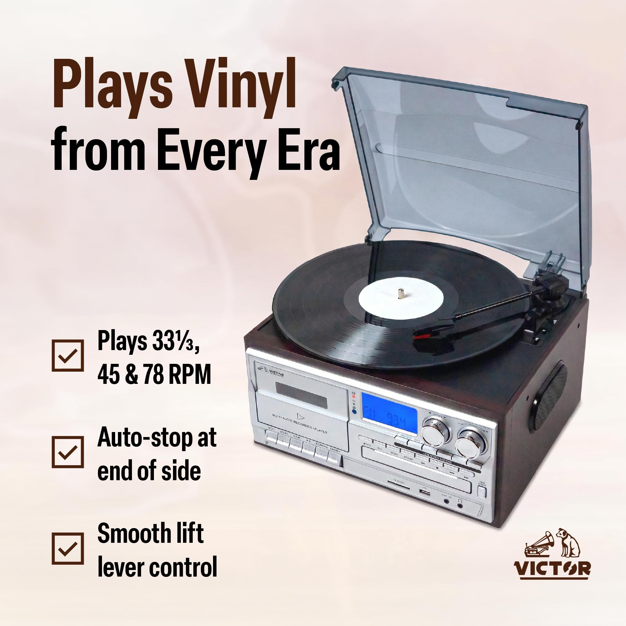 Amazon.com: Victor VWRP-4200 Cosmopolitan 8-in-1 Vinyl Record