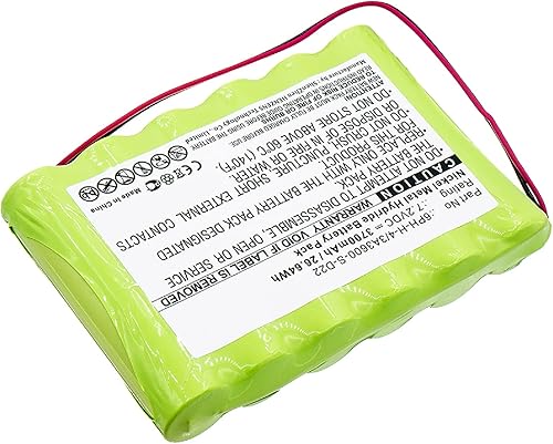 Miniatura 3 de Synergy Digital Batería del sistema de alarma, compatible con DSC 6PH-H-4/3A3600-S-D22 sistema de alarma, (Ni-MH, 7.2 V, 3700 mAh), ultra alta