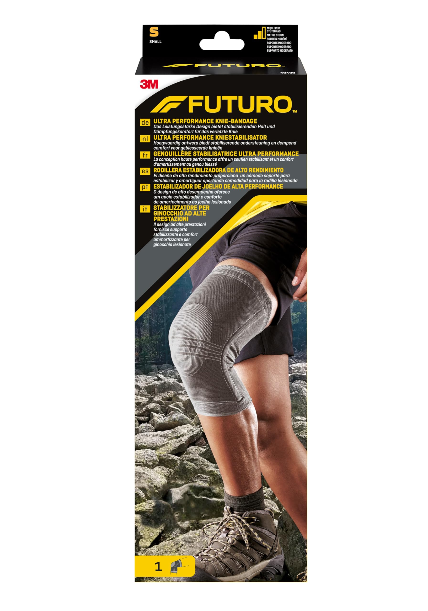 Futuro Rodillera estabilizadora de alto rendimiento 48189, S