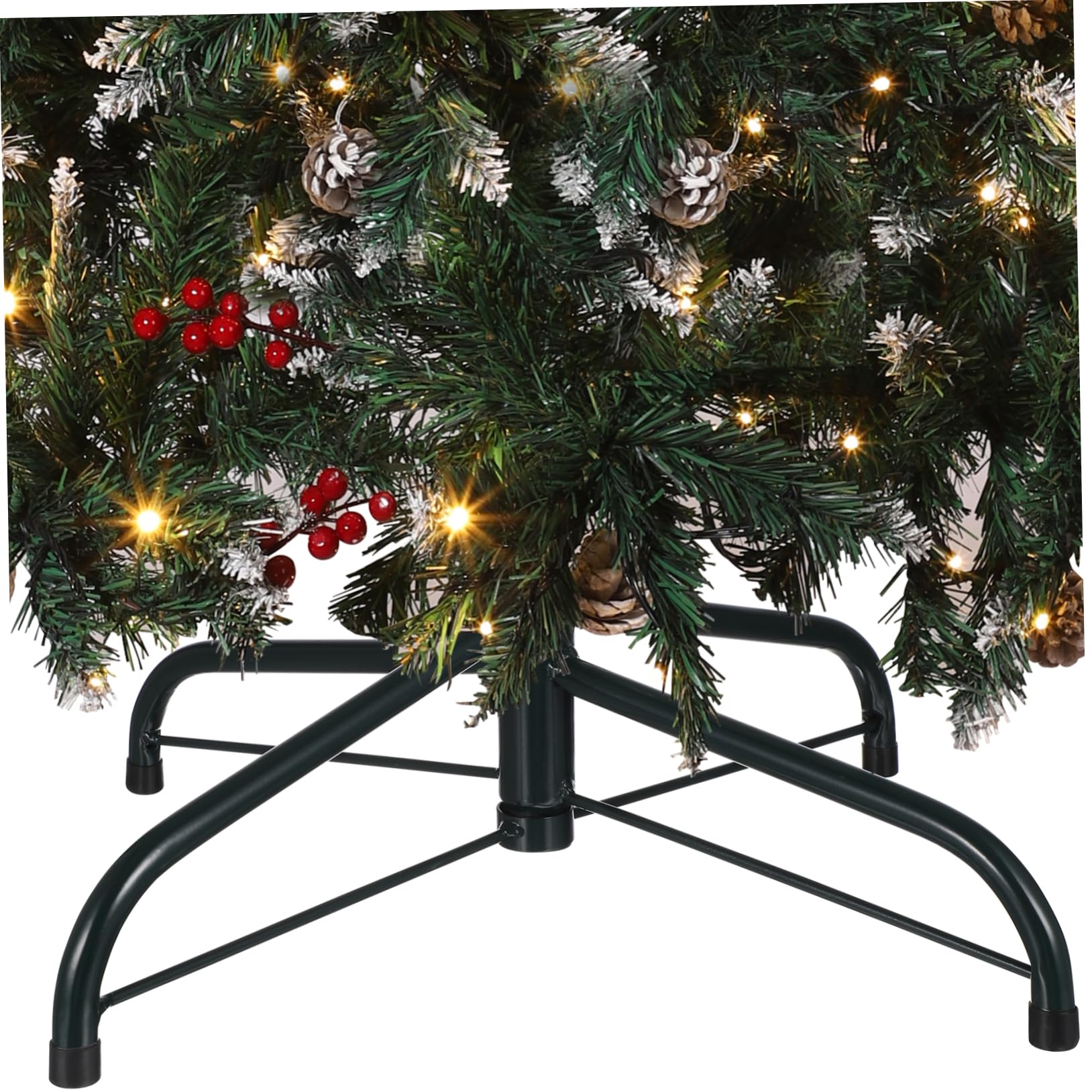 Cabilock Xmas Tree Stand Sturdy Construction Christmas Tree Holder Easy Installation for Holiday Decor