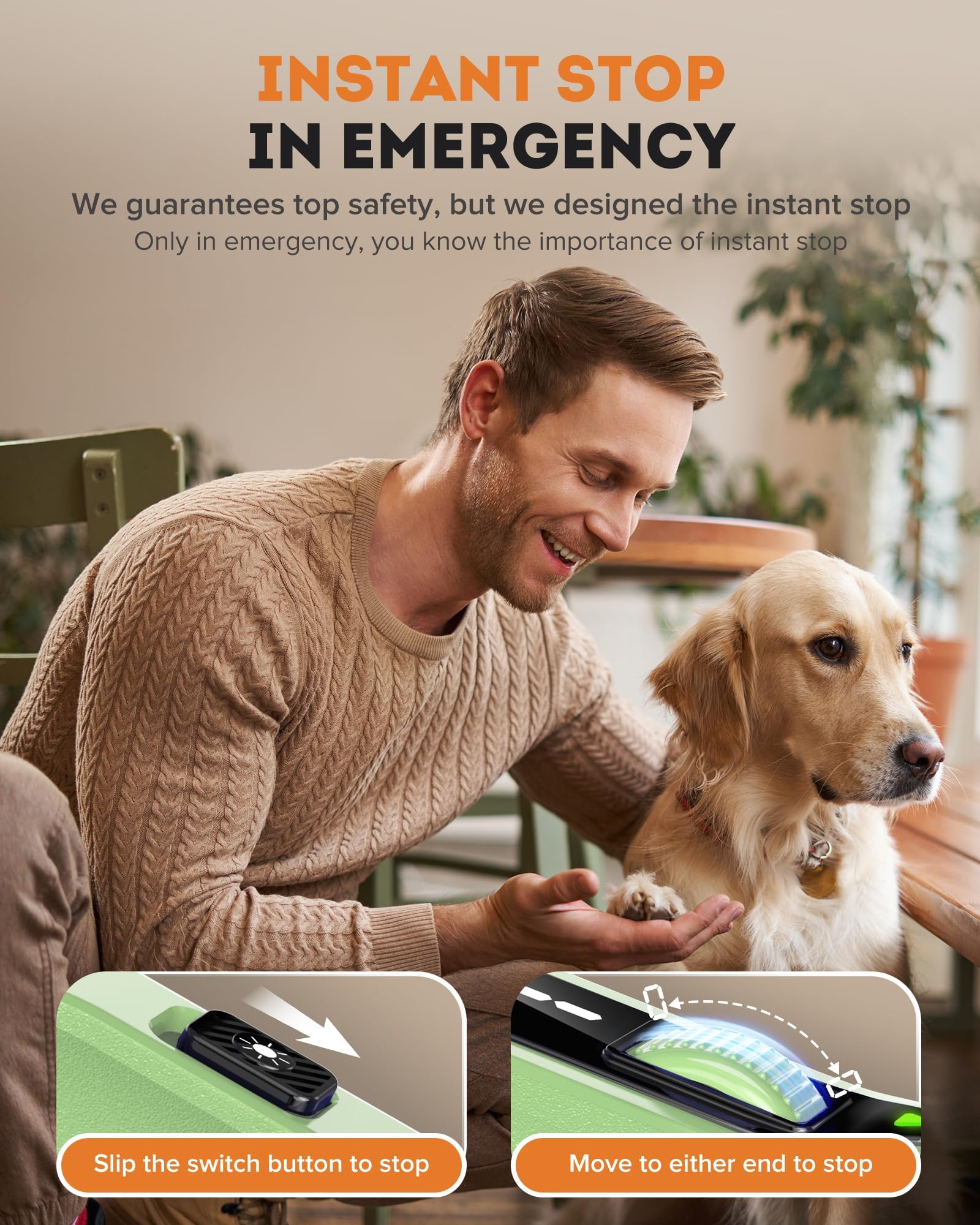 YABIFE Molinillo de uñas para perros de 7 velocidades con luz LED, cortador de uñas eléctrico ultra silencioso para perros y gatos grandes, herramienta de aseo profesional con colector de polvo