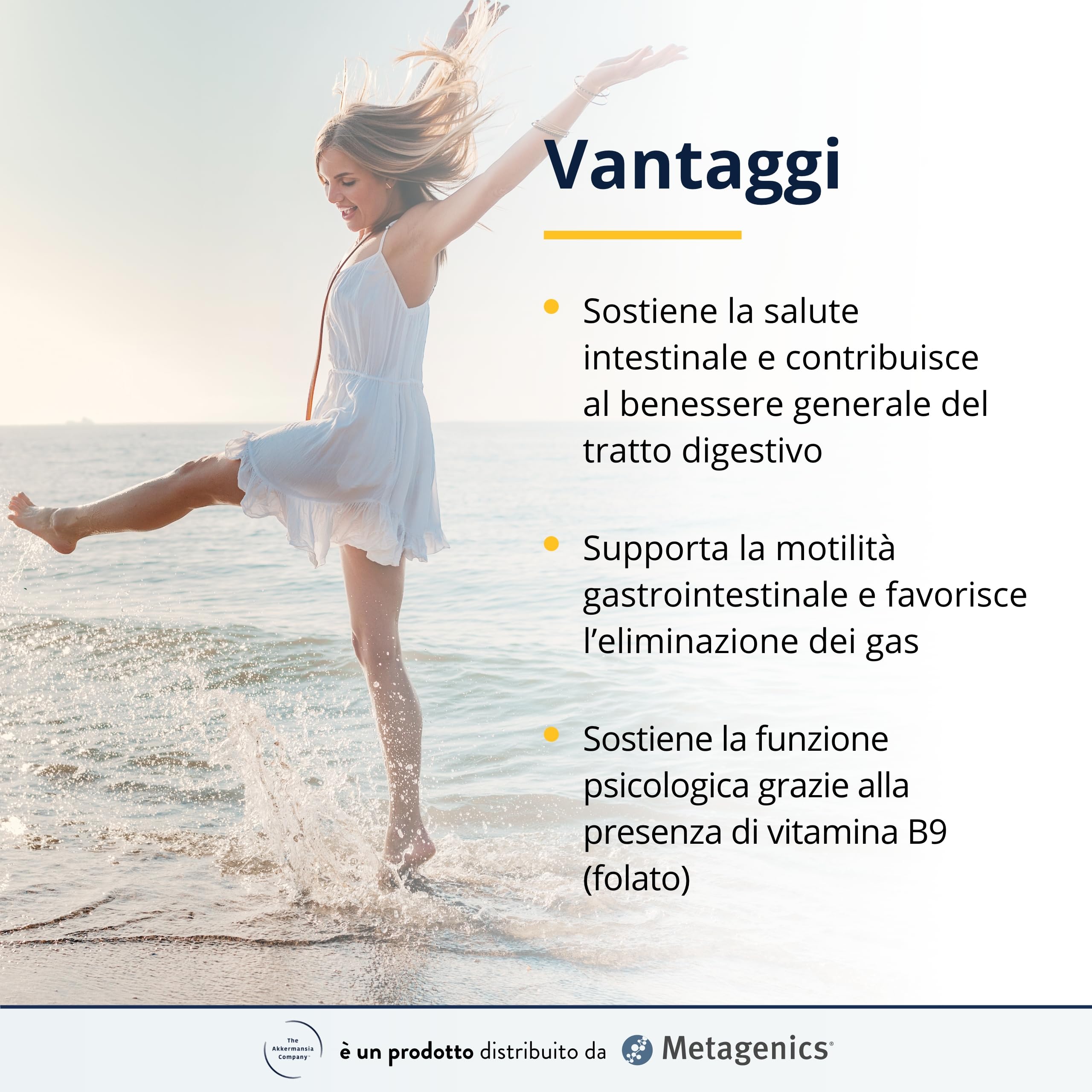 Akkermansia Intestino - Comfort Intestinale Anche in Caso di Stress - 30 Compresse