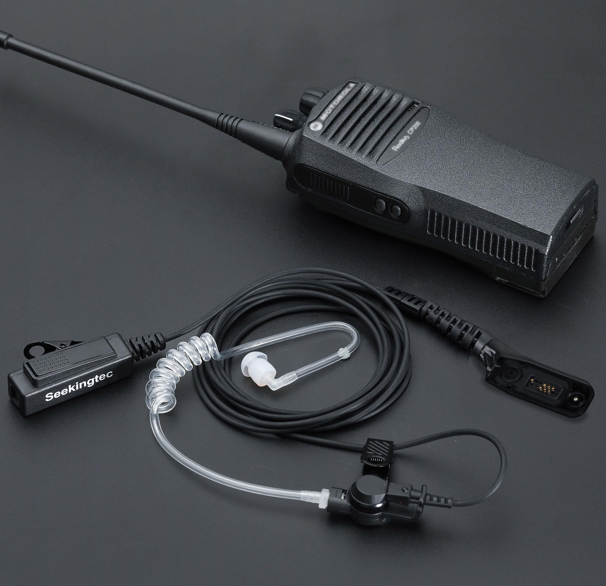 Auricular Con Micrófono PPT Para Walkie-talkie Motorola - Compatible Con APX, DP, XPR Series