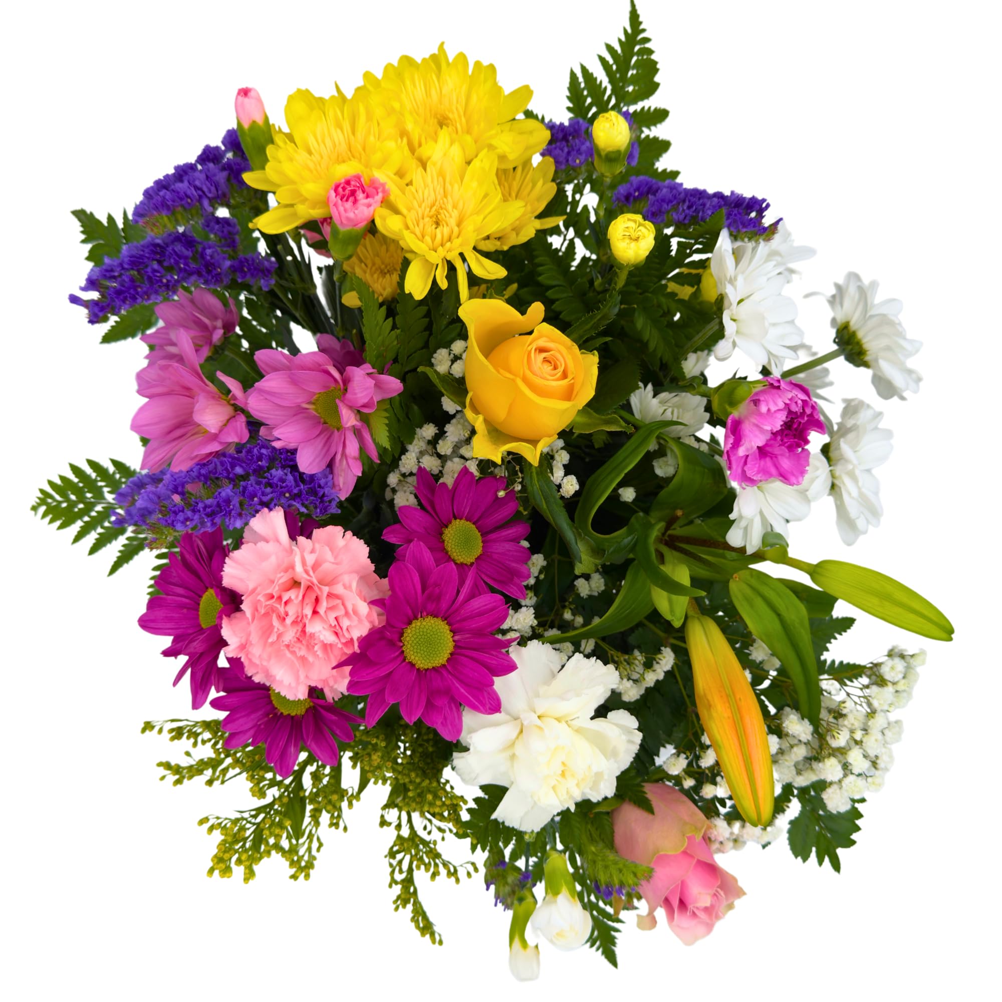 Bright Variety Fresh Mixed Flower Bouquet - Flowers Delivery Next Day - Send a Cheery Fresh Mixed Bunch as a Get Well or Thank You Gift