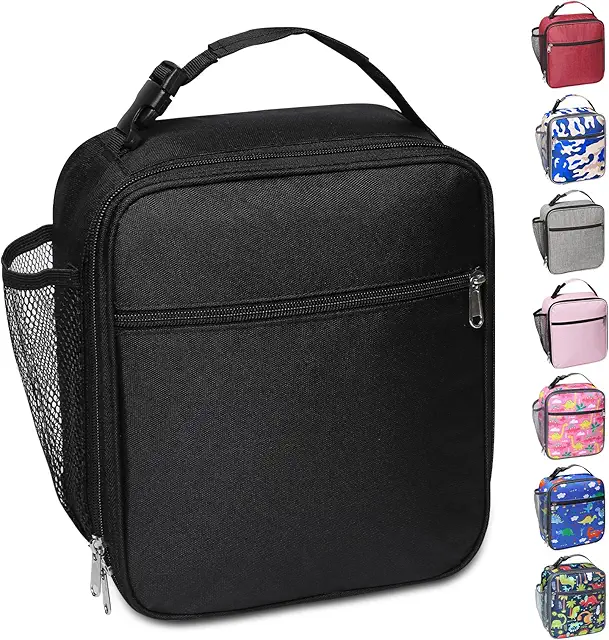 Herschel Lunch Box: Portable Insulated Cooler Bag with Mesh Pocket for Adults & Kids