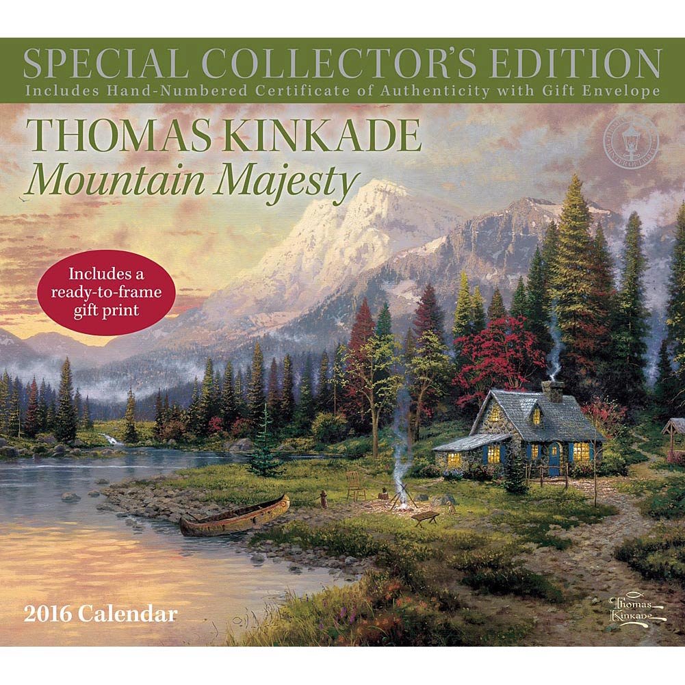 Thomas Kinkade Special Collector's Edition 2014 Deluxe Wall Calendar: Shelter for the Spirit by Thomas Kinkade (2013-06-11)