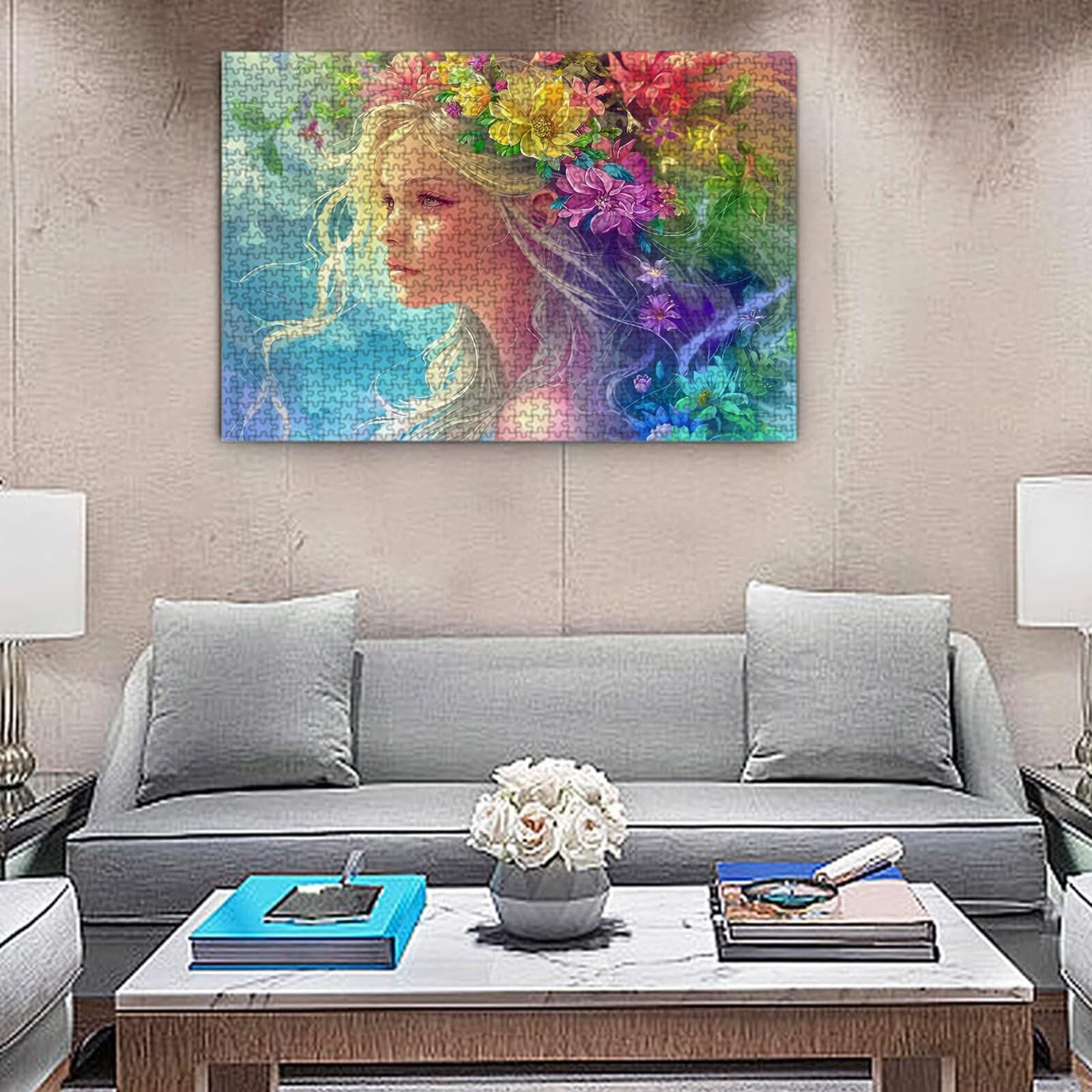 Jigsaw Puzzle, 4000 Pezzi Puzzle Classici, Fiore Puzzle Rilassamento Intelligence, Mpossibile Difficile Puzzles impegnativo per adulti Puzzles per Gioco Familiare, Regalo per Amore Amico Donna. K0F-94