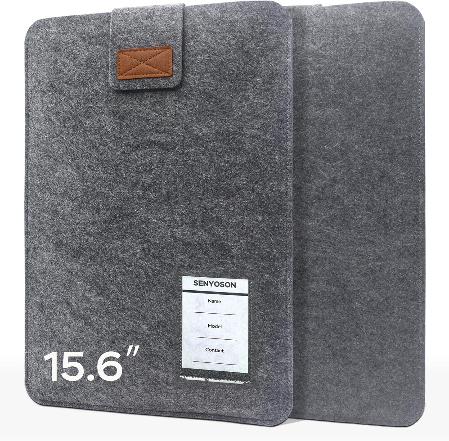 15.6 Inches Portable Monitor Sleeve Case for Sceptre Kado MNN KYY InnoView Yxk ForHelp AYY VisionOwl Yodoit Uperfect ViewSonic, Durable Lightweight Felt Storage Bag, Laptop Screen Extender