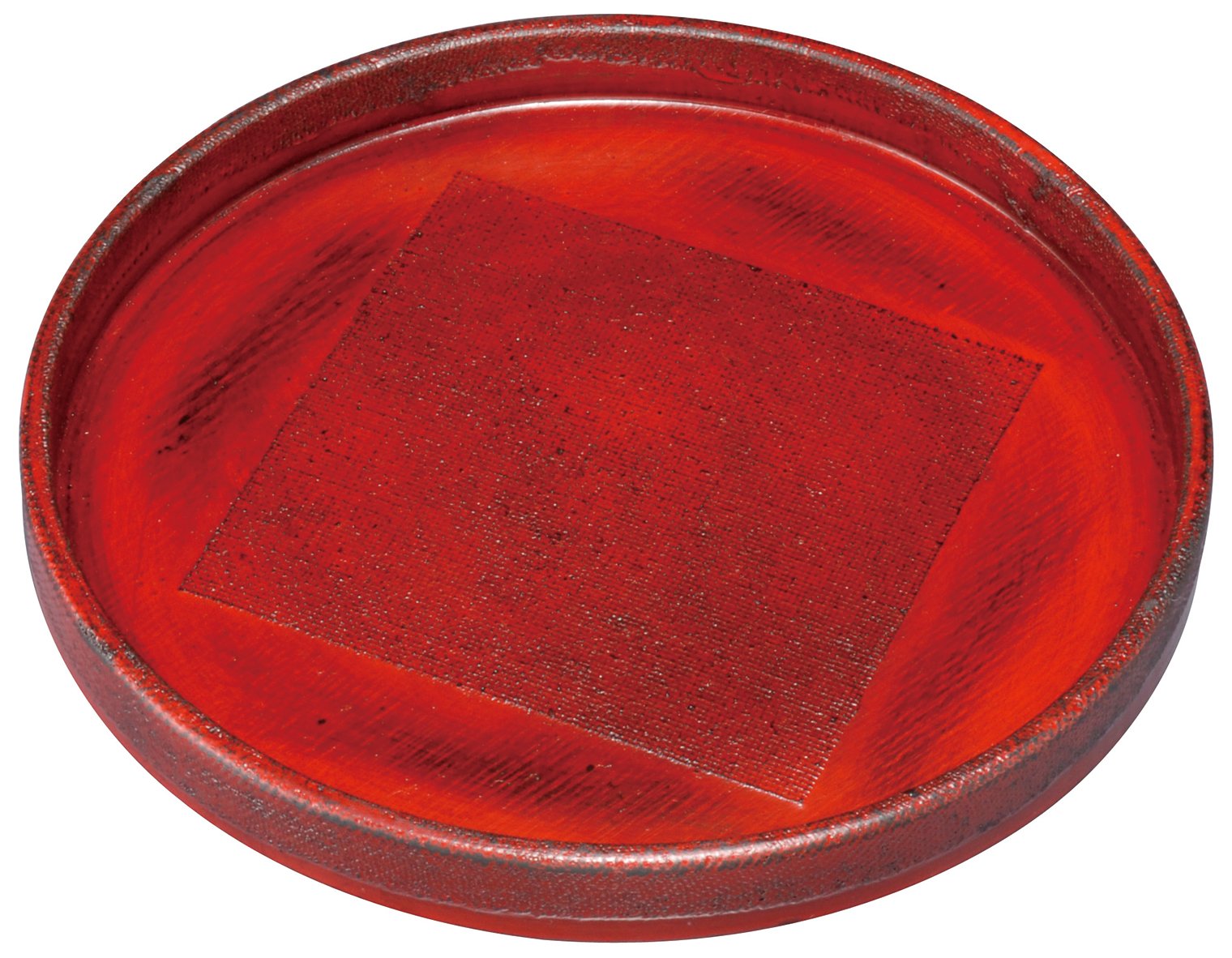 Amazon｜木製 7寸布貼丸盆 根来 WK512NE｜トレイ・盆 オンライン通販