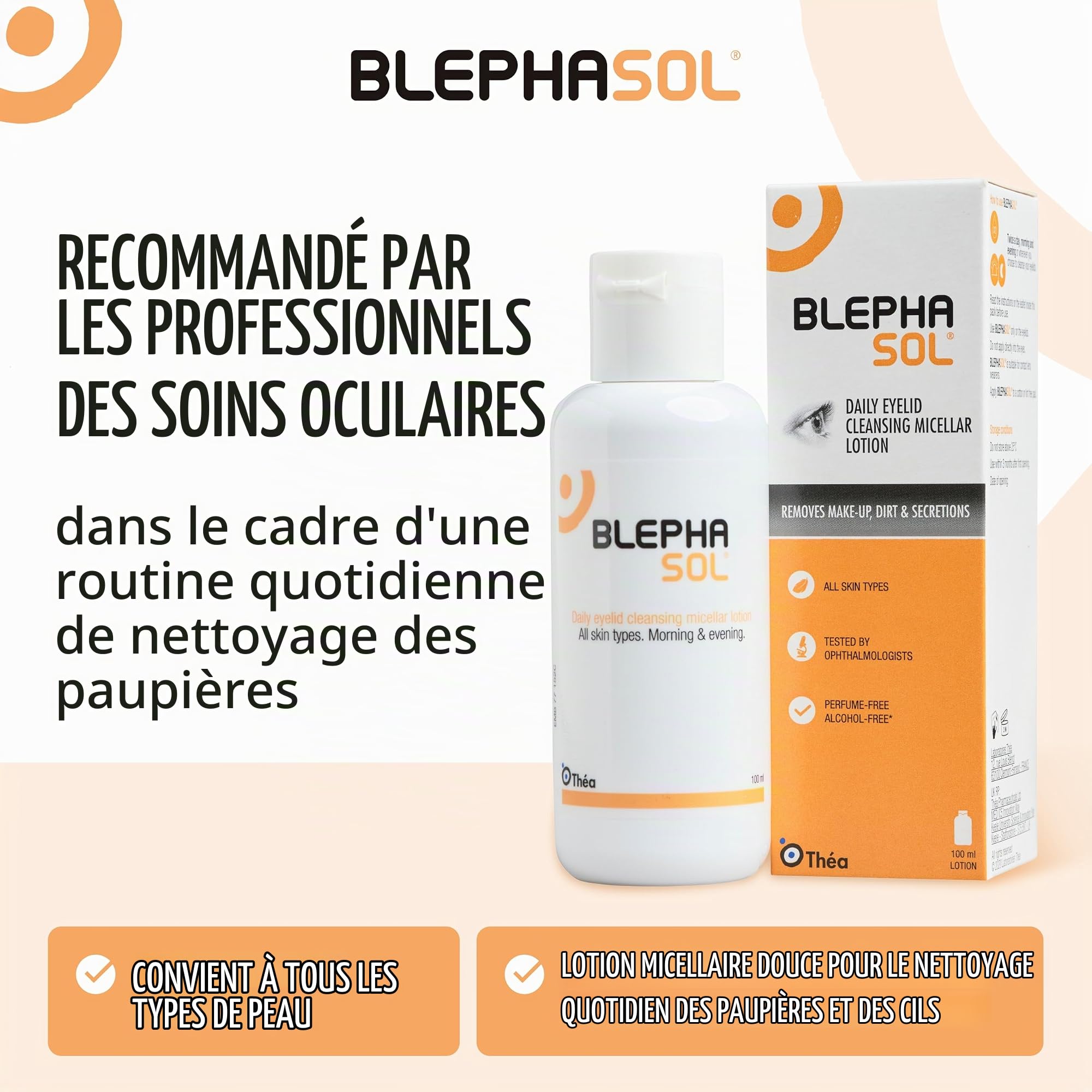 BLEPHASOL Lotion Hydratant de Blephasol Générique Préservatif Gratuit 100 ml