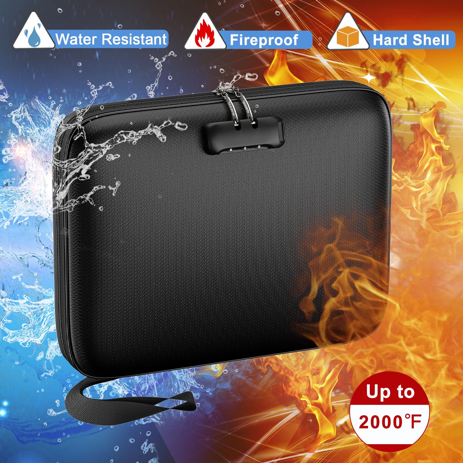 Coin Collection Album with Lock,350 Pockets Fireproof Hard Coin Collection Book&36 Sleeves Currency Collection Binder Storage for up to 45mm Coins(Quarter),Bill,Stamp,Postcard-Black