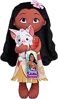 Disney Princess Lil' Friends Moana & Pua 14.5-Inch Plush Doll with Pig Friend - Soft Stuffed Toy for Kids Ages 2+