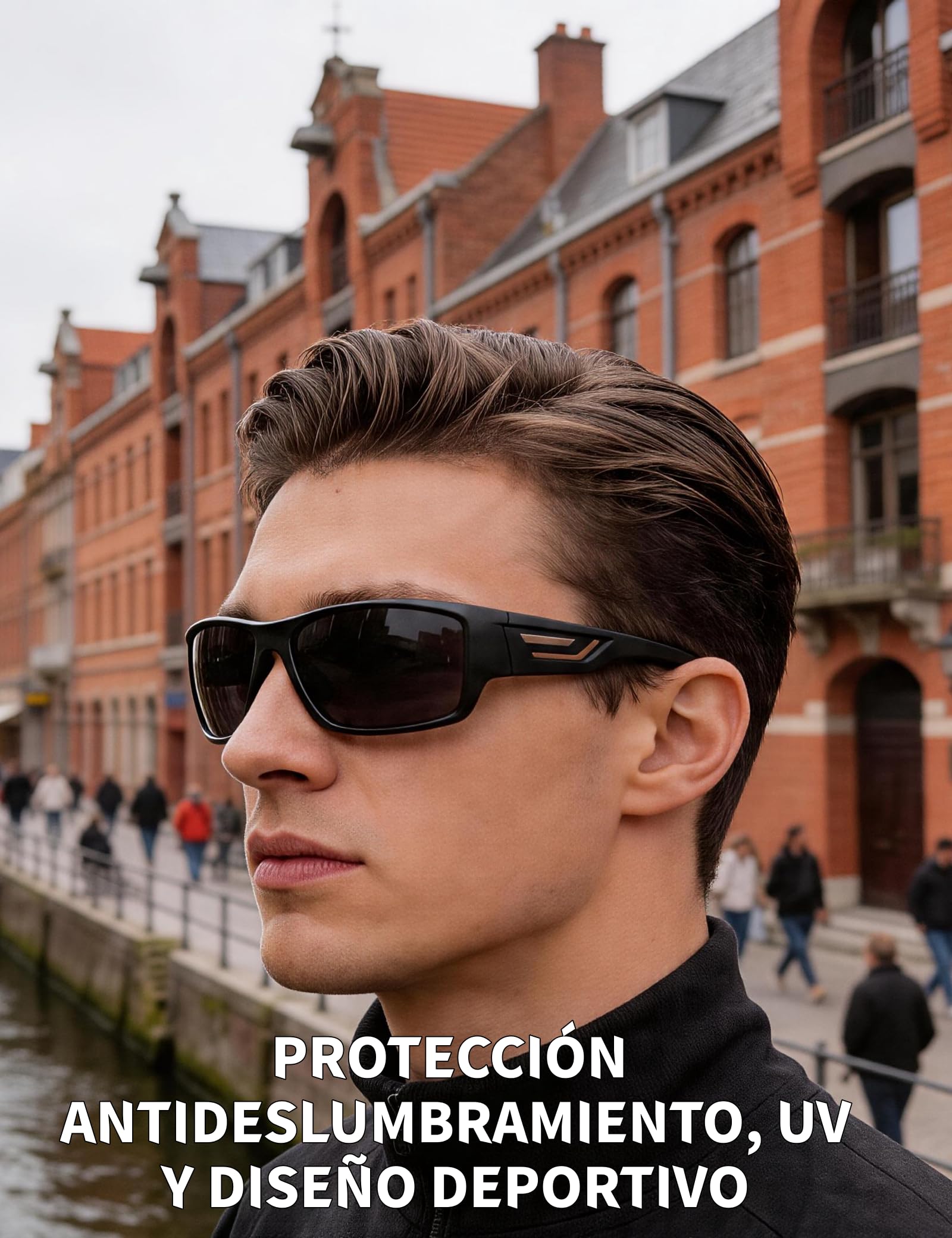 PUKCLAR Gafas de Sol Polarizadas Hombre y Mujer con Protección UV400 y Montura TR90 Ultraligera que ofrecen una Visión HD Antirreflejos para Conducir Pescar y Aire Libre