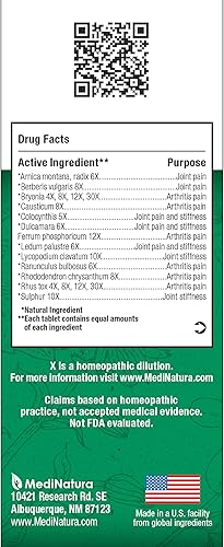 Miniatura 2 de BHI - Alivio homeopático natural y seguro para la artritis 100 tabletas