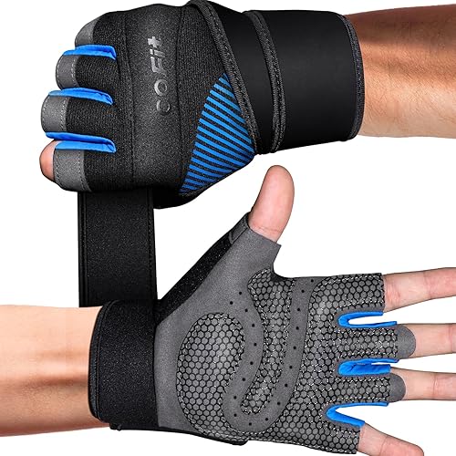 COFIT Guantes de entrenamiento transpirables, guantes antideslizantes para levantamiento de pesas para hombres y mujeres, agarre superior y
