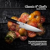 Vista 10 de Shun cuchillo clásico para chef, 10 pulgadas, Negro