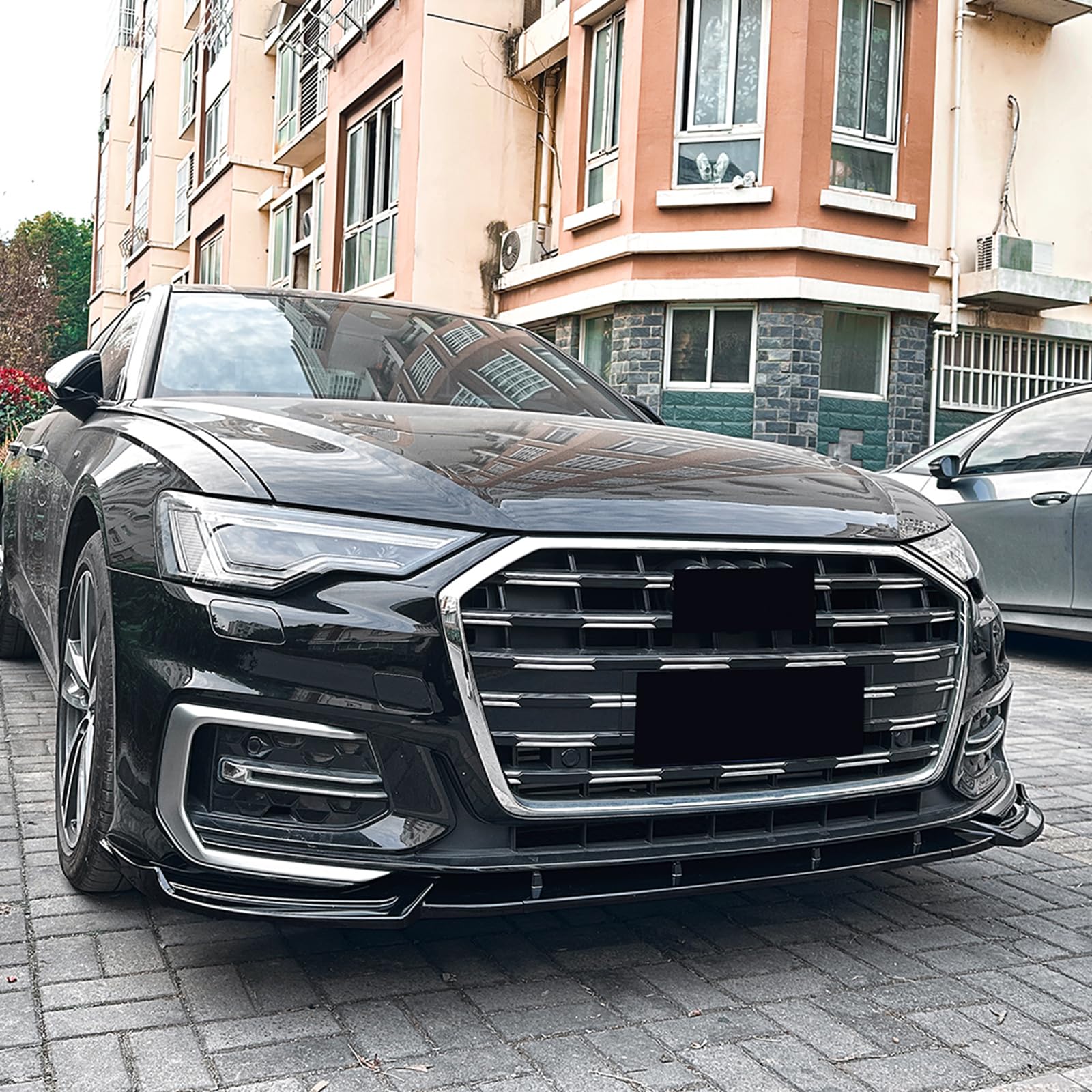 Audi A6 C8 Sline 2018-2025 2019 Frontspoiler Lippe Set Schwarz