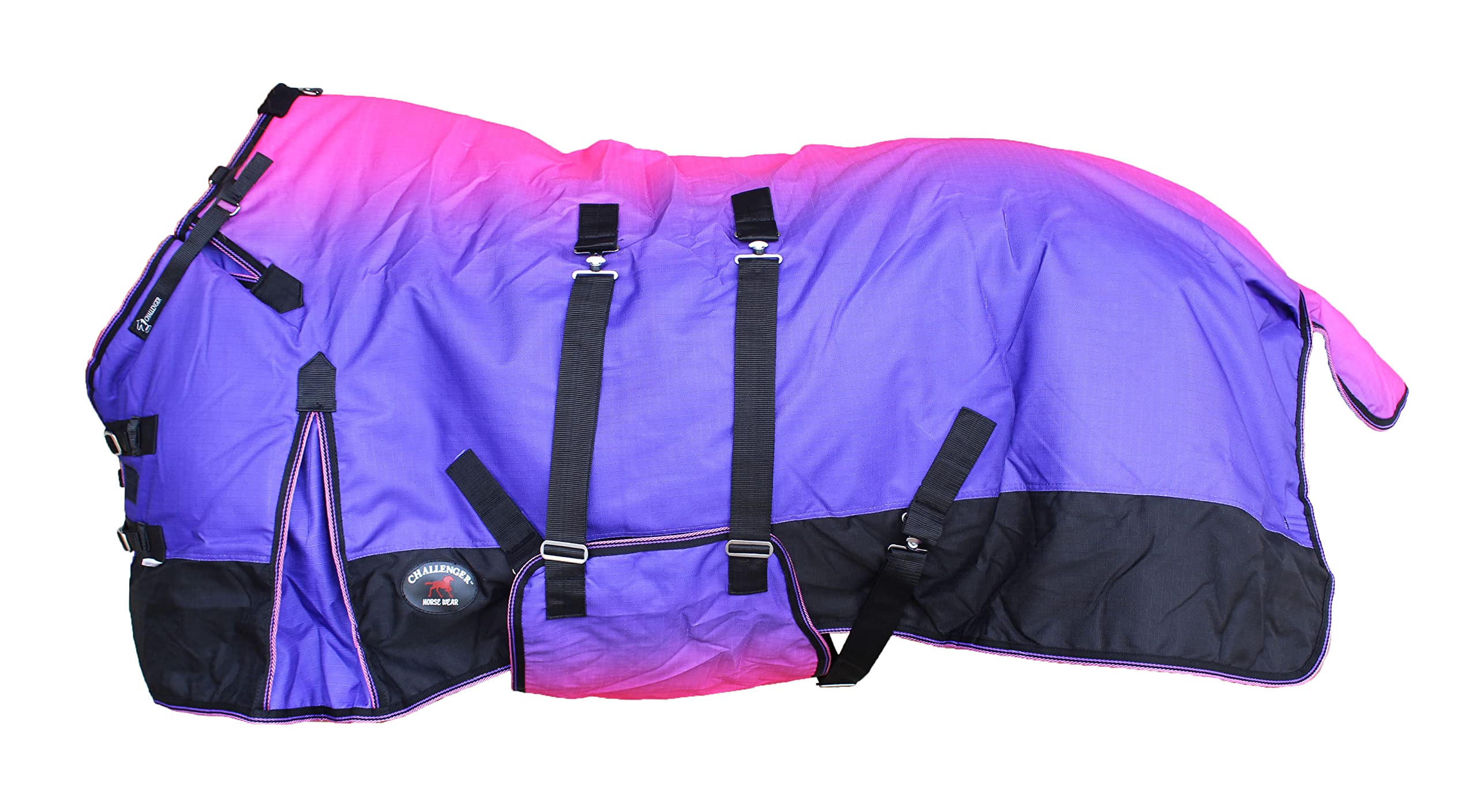 84" 1200D Turnout Medium-Weight Fleece Lined Bellyband Horse Winter Sheet 393LG