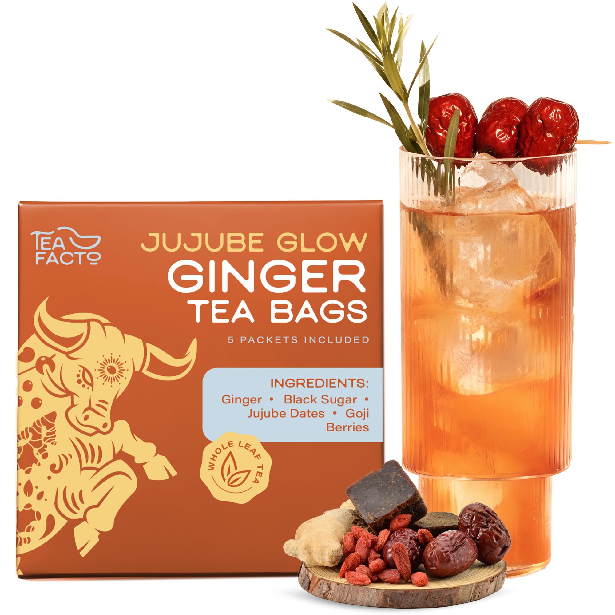 Amazon.com: Tea Facto Inner Glow* Jujube Ginger Tea Bags with