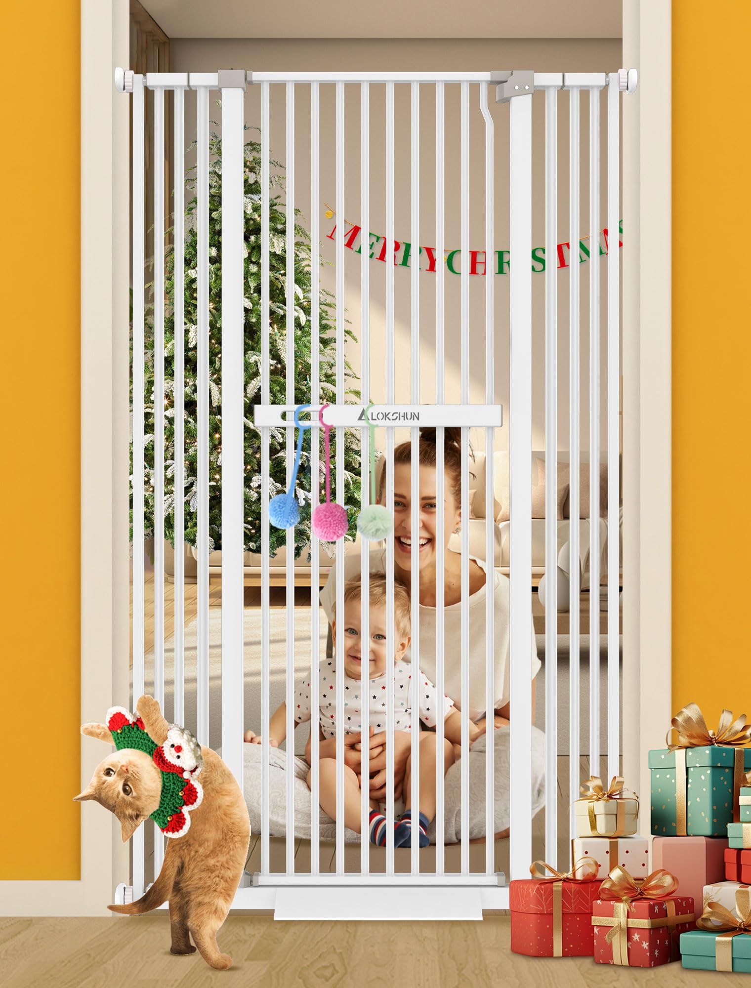 Extra Tall Baby Gate With Cat Door Extra Tall Cat Gate With