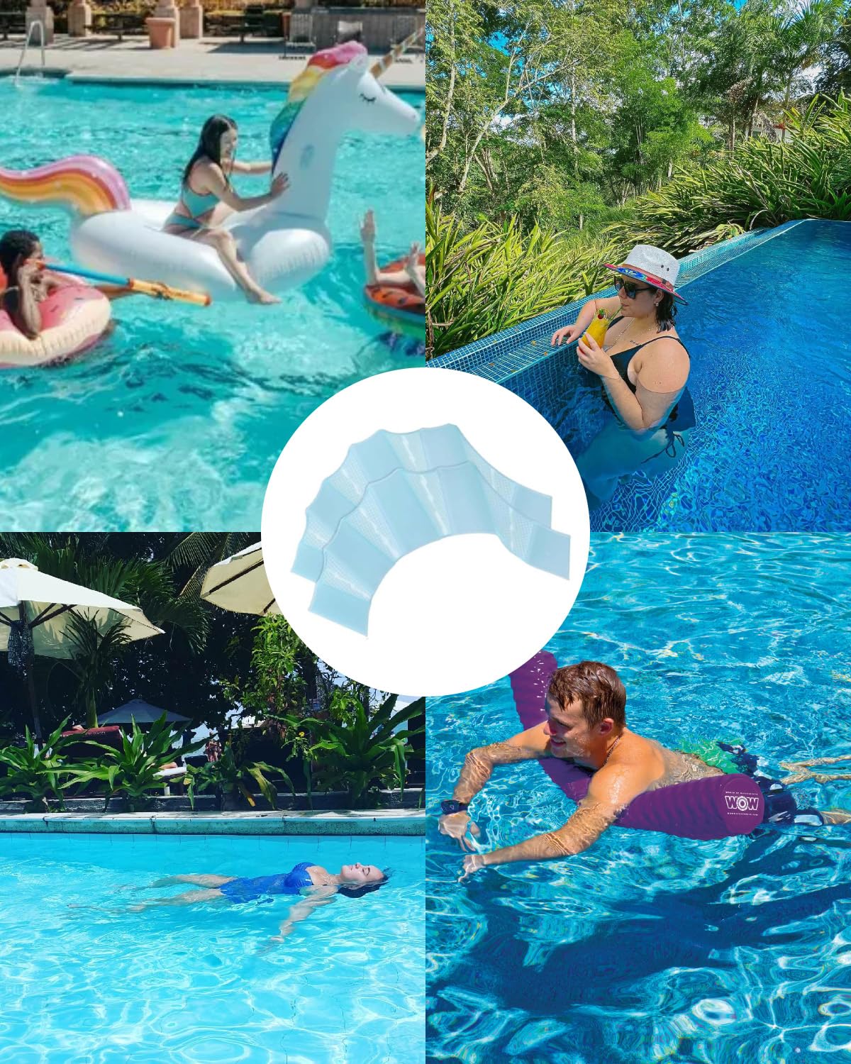 Pinne Nuoto Webbed Silicone Palm Guanti for Training, Snorkeling e Sport Acquatici