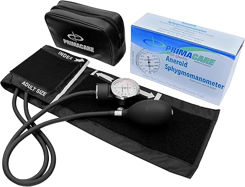 Miniatura 3 de PrimaCare DS-9192 Classic Series - Kit de presión arterial profesional para adultos con esfigmomanómetro aneroide, sin látex, sistema de inflado