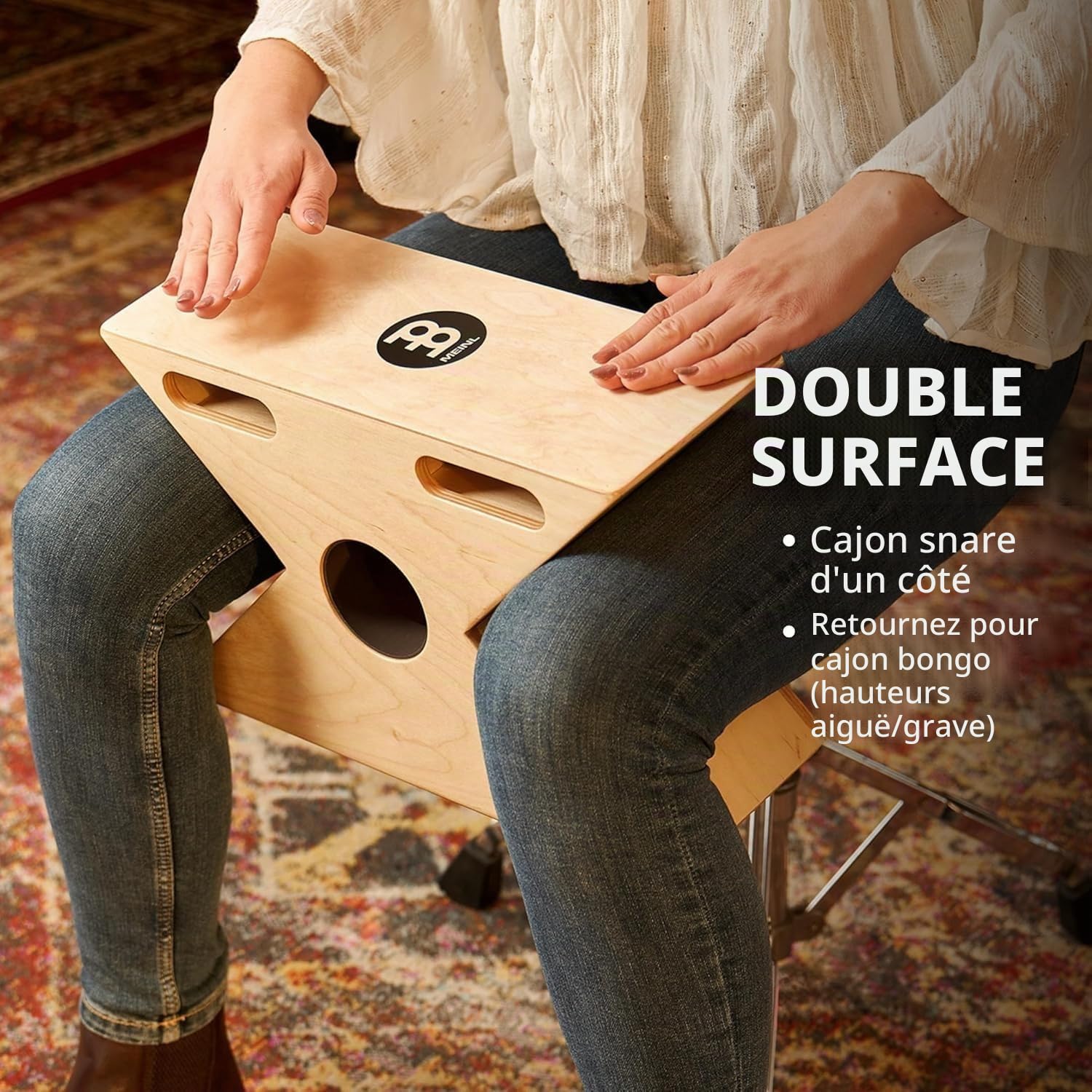 Meinl Hybrid Slap-Top Cajon, HTOPCAJ3NT - Cajon