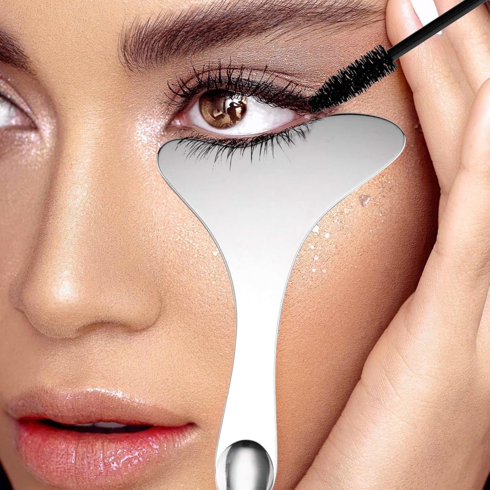 EFTGRJK Professional Stainless Steel Eyeliner Stencils (2PCS) Symmetrical winged eyeliner make-up tool for precise tracing of cat eyes/enlarged eyeliner - Beauty accessories for beginners.