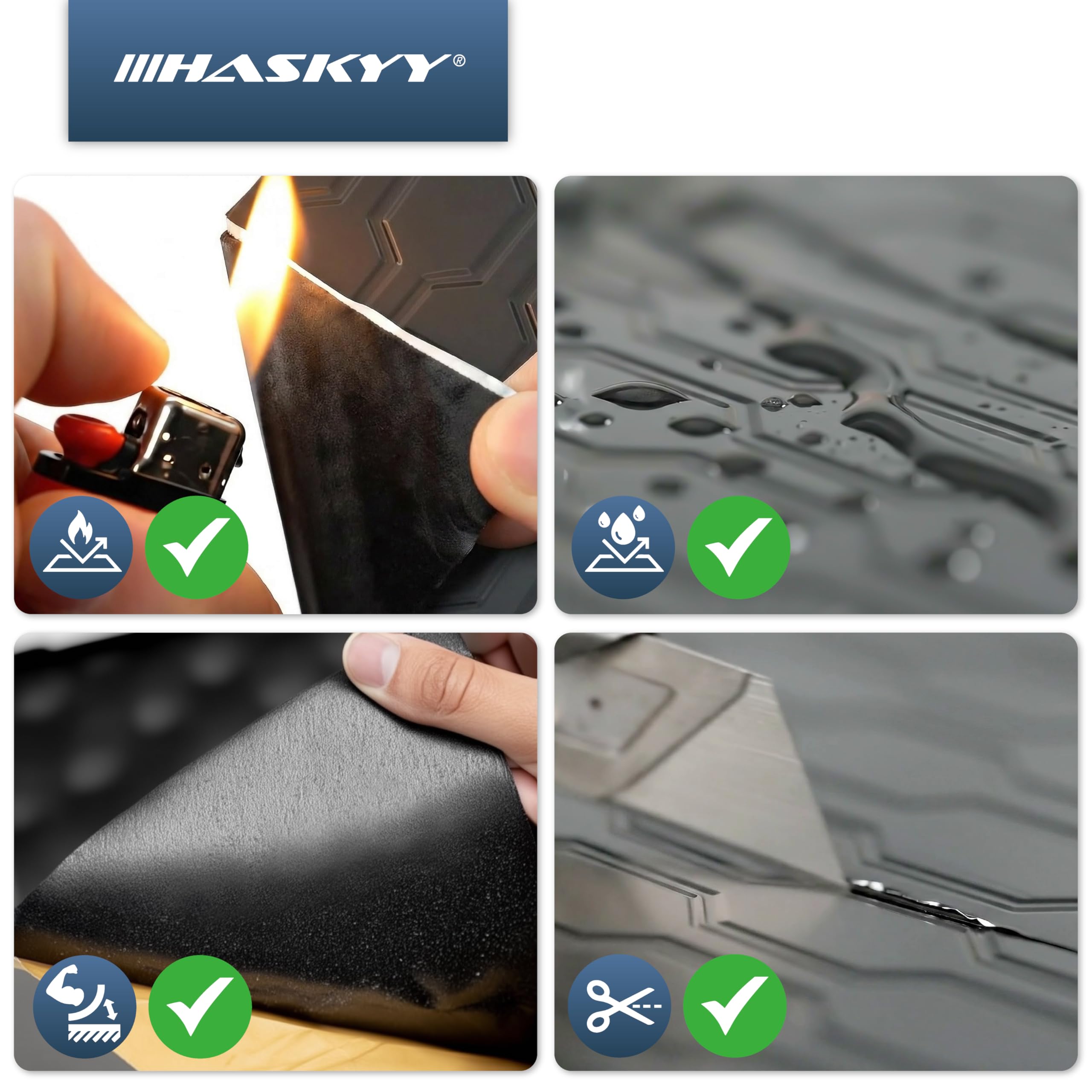 Tappetino Isolante Termico Alluminizzato RANJIMA - 60x280 Cm, Autoadesivo, In Fibra Di Vetro, 2 Mm, Per Auto E Tubi