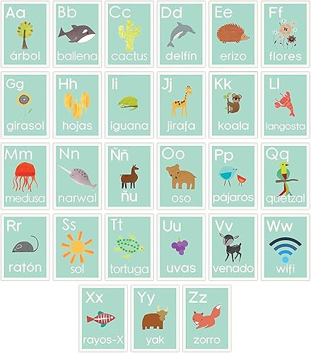 Children Inspire Design Blue Nature - Impresión artística de 08 x 10 pulgadas, decoración de pared, habitación de niños, decoración de guardería,