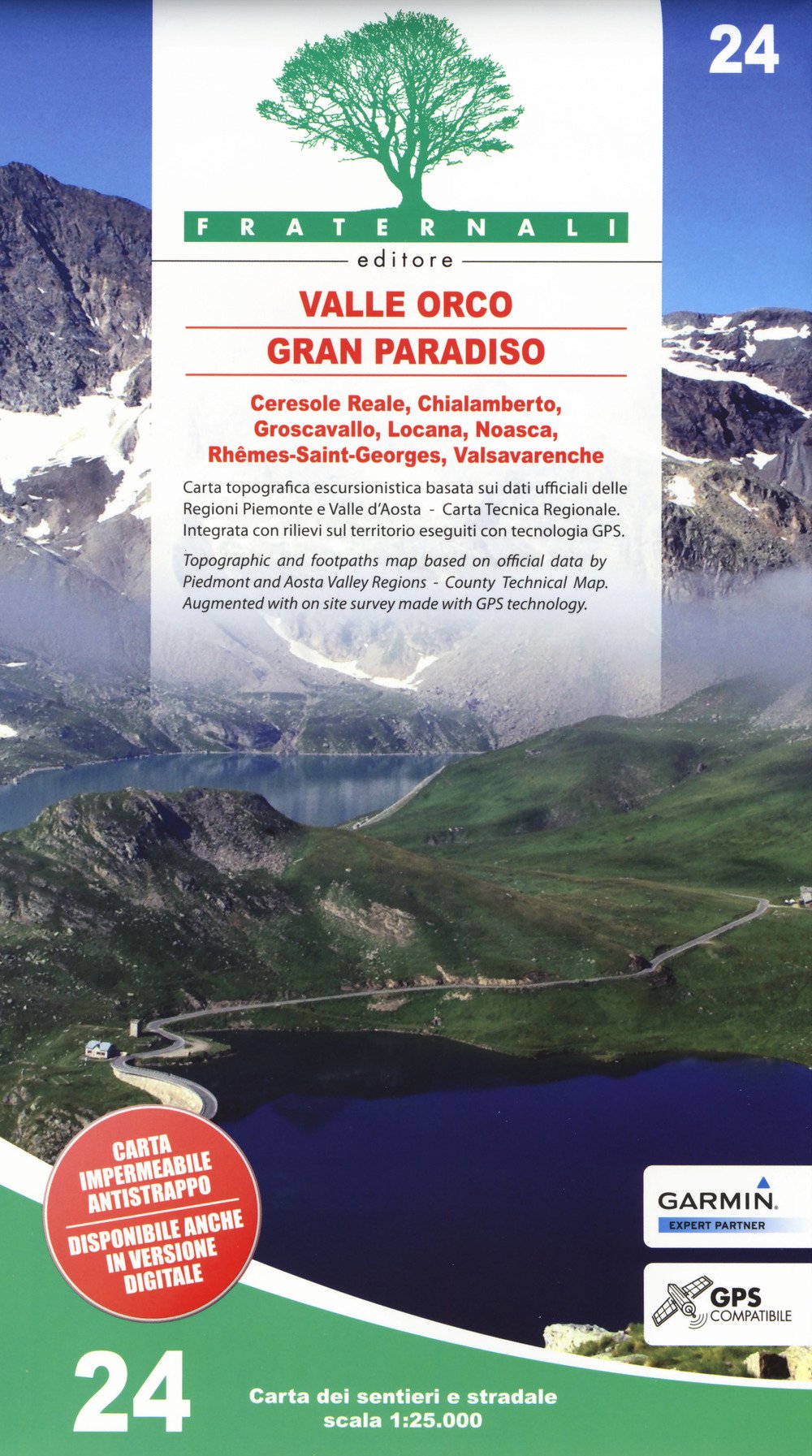 Alta Valle Orco - Gran Paradiso: 24 (wandelkaart)