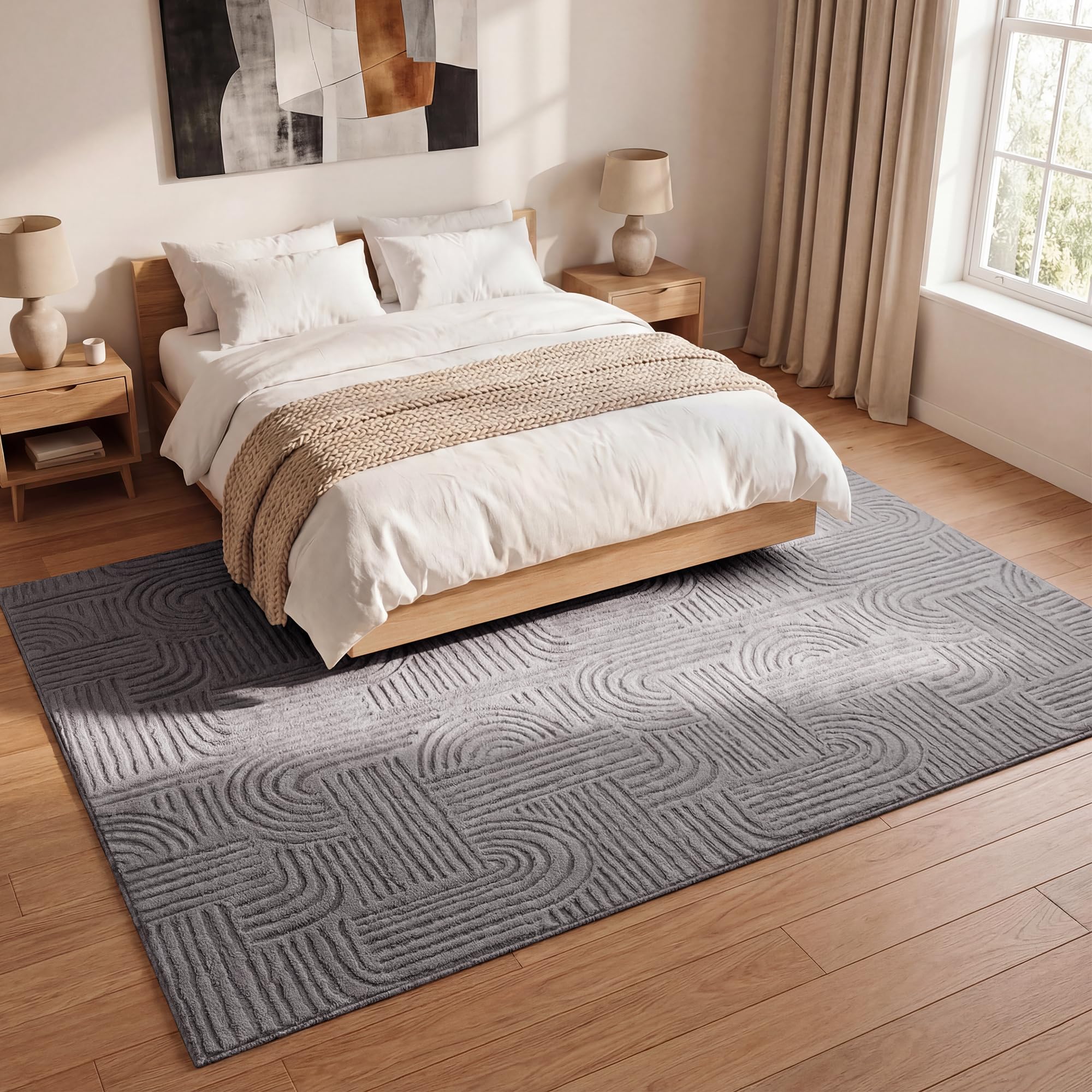 Tapis de salon lavable et résistant aux taches pour simplifier la vie