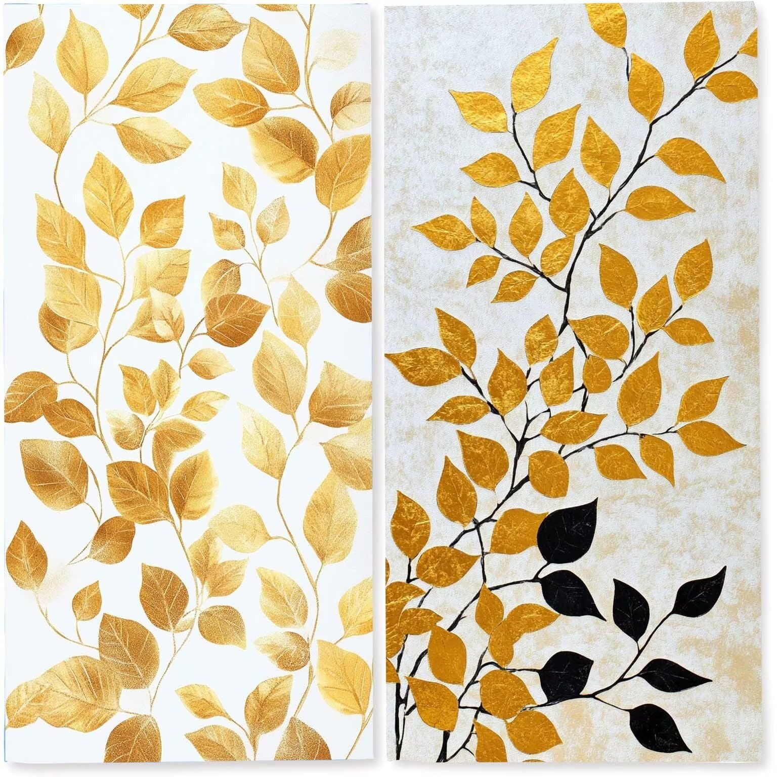 Serviette de Plage Microfibre 100x200 cm, Léger et Doux Anti Sable Séchage Rapide, pour la Plage, Les Voyages, Les piscines Intérieures ou Les saunas, Serviette Hommes 2 PC (Feuilles Jaunes) z-6353